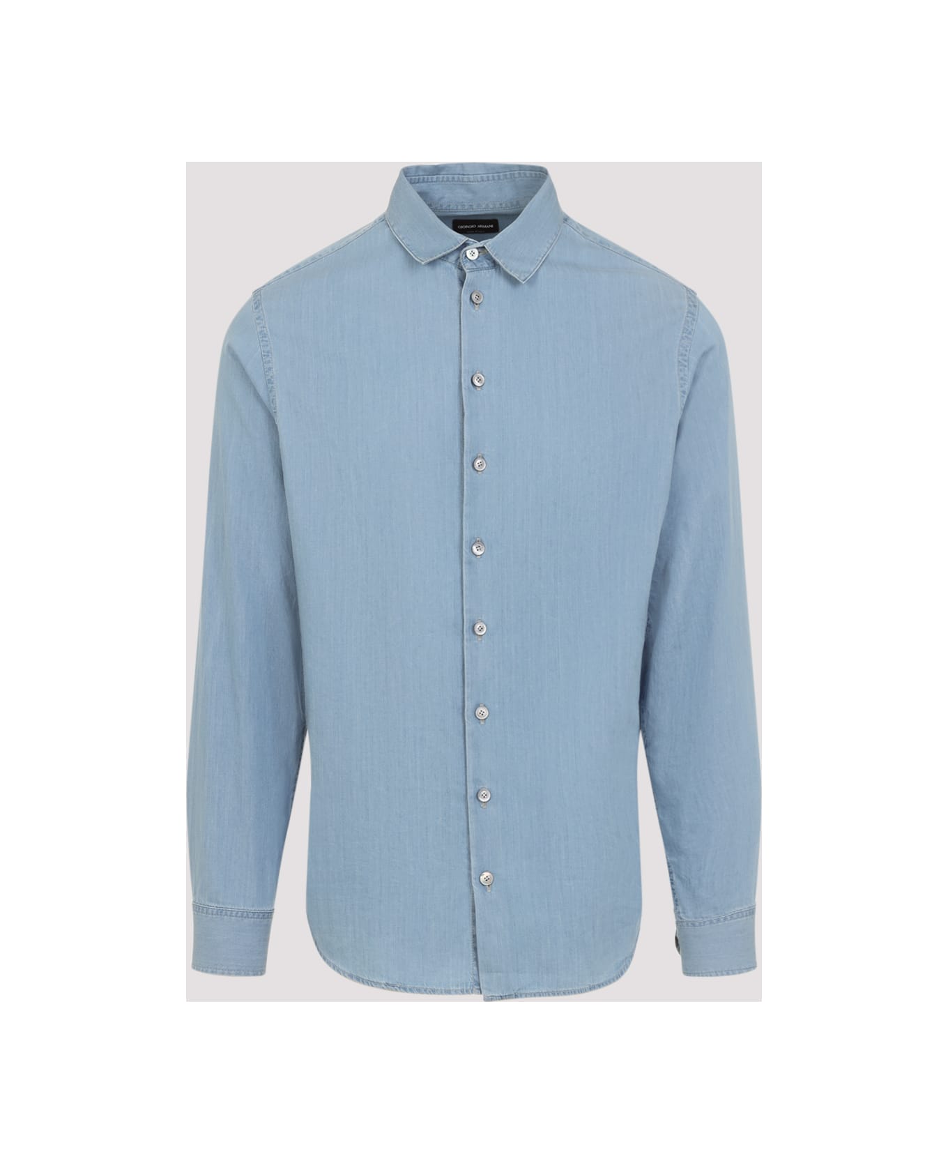 Giorgio Armani Cotton Shirt - Light Blue Denim
