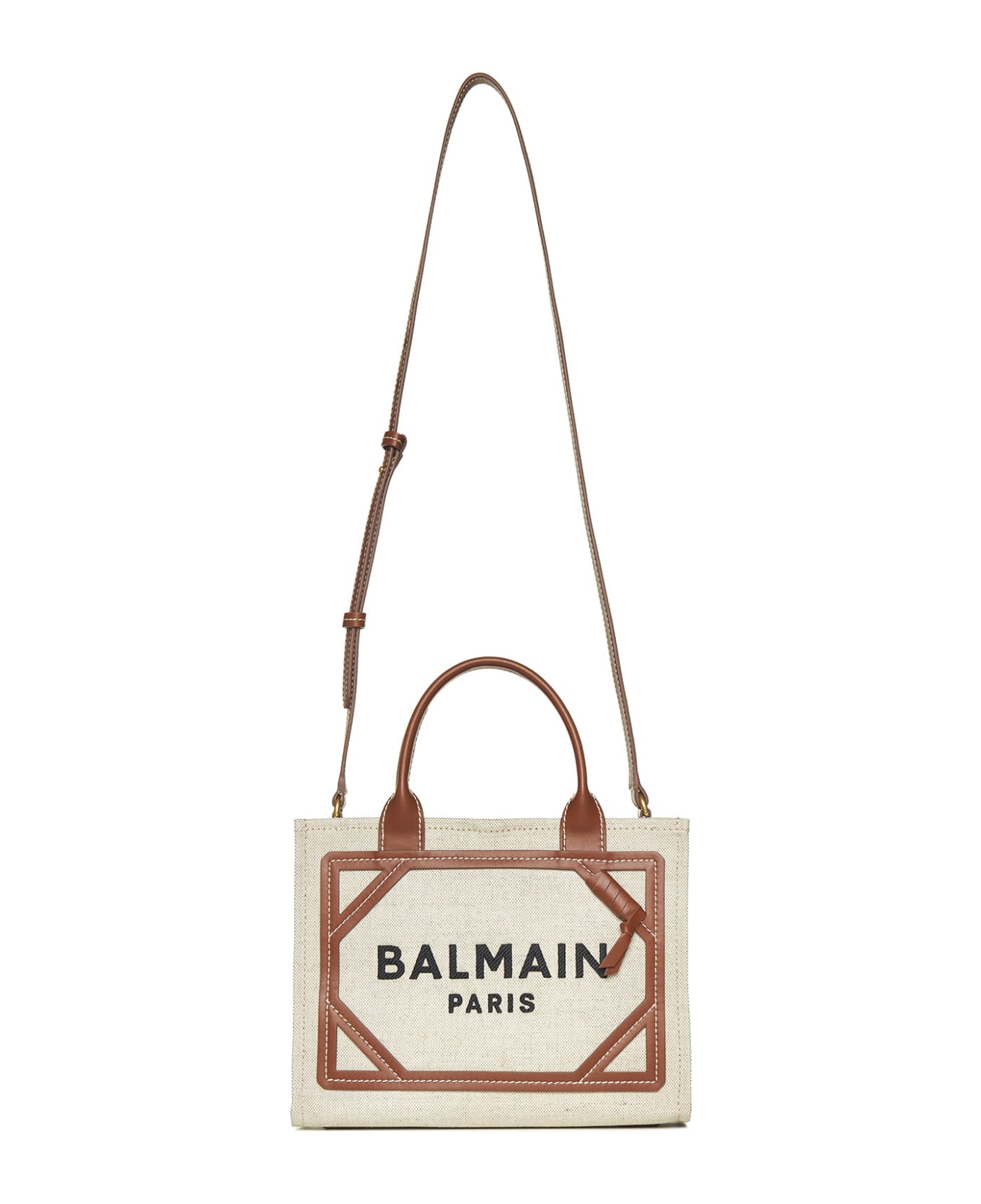 Balmain B-army Small Shopper Bag - Cream