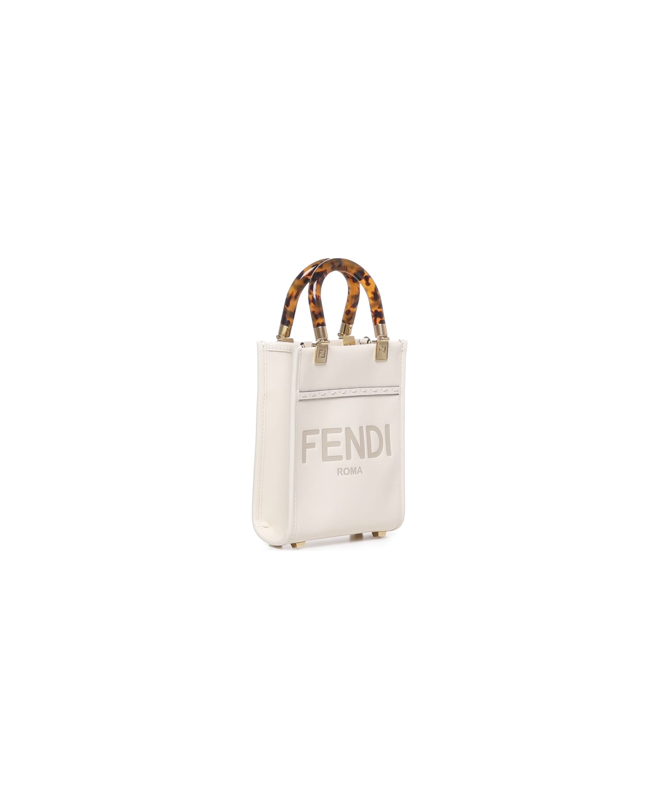 Fendi Sunshine Logo Tote Bag - White トートバッグ
