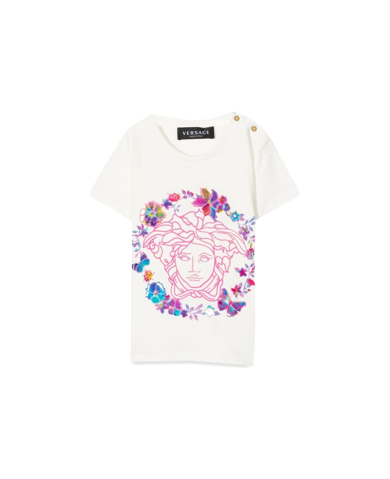 Versace T-shirt M/c - WHITE Tシャツ＆ポロシャツ