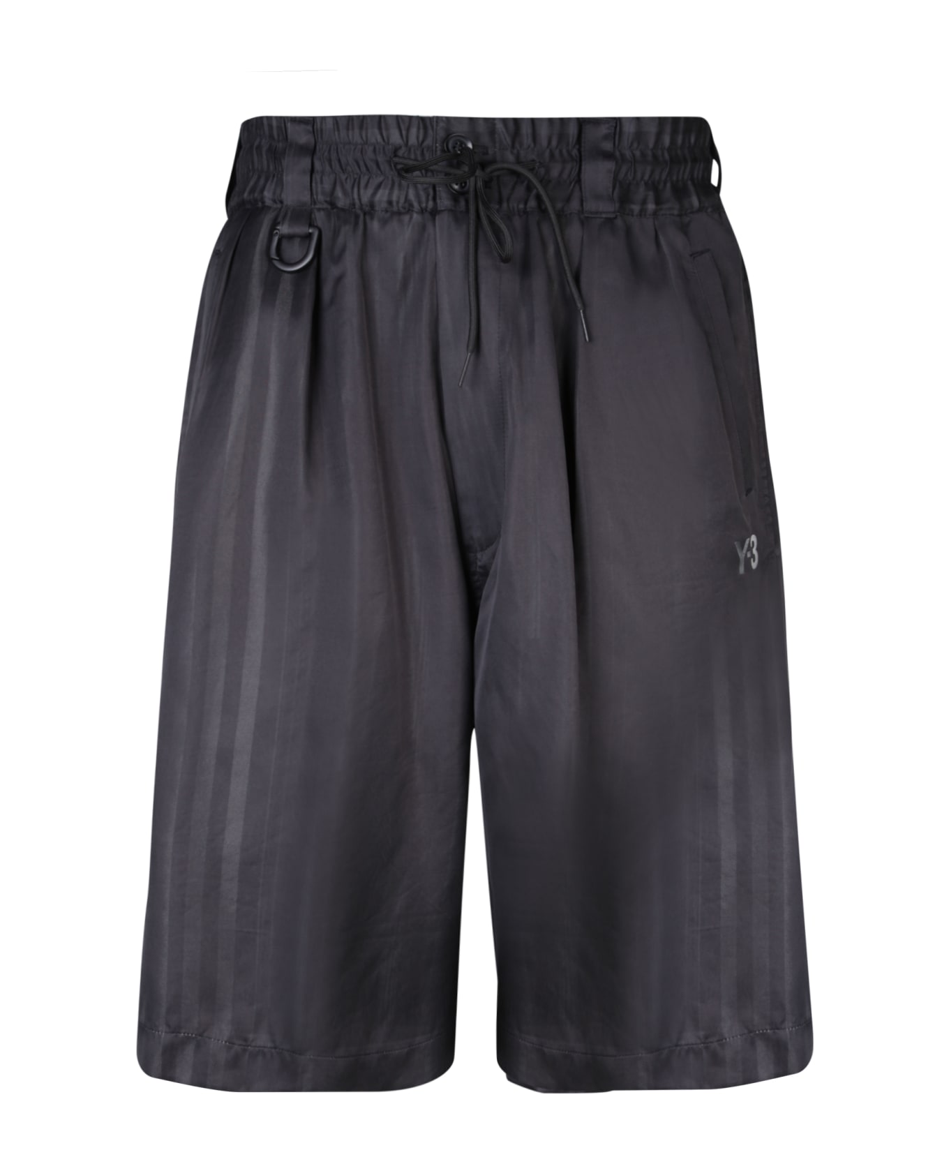 Y-3 Adidas Y-3 3s Black Bermuda Shorts - Black