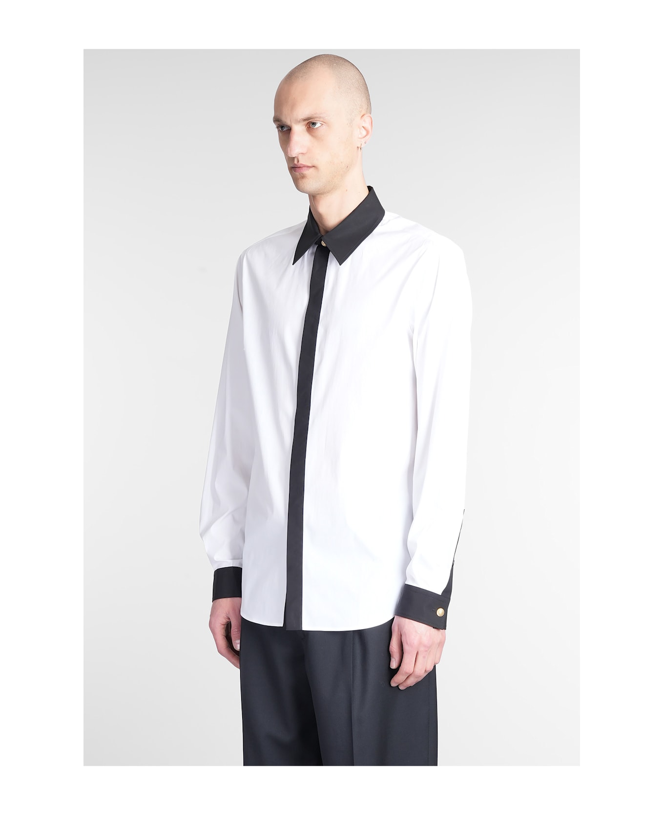 Balmain Shirt In White Cotton - white