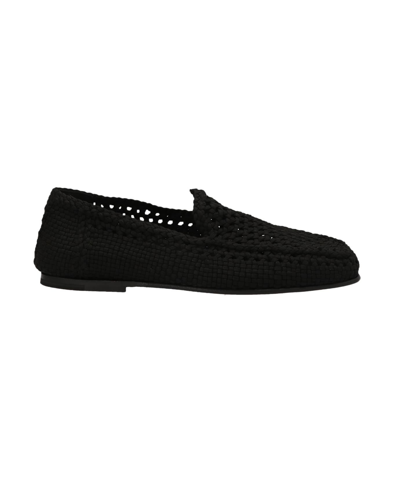 Dolce & Gabbana Crochet Loafers - Black