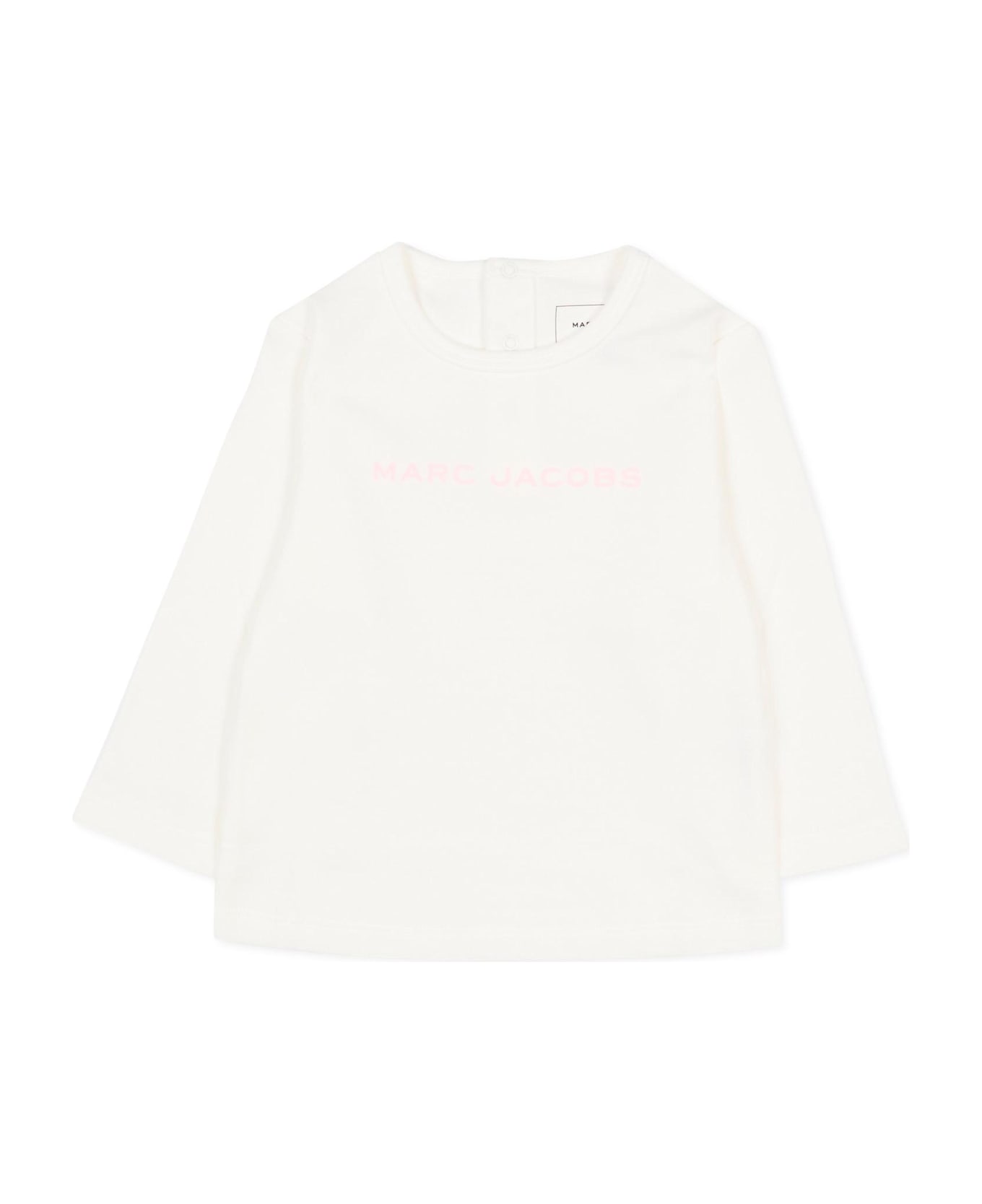 Marc Jacobs Pink Suit For Baby Girl With Flowers - Pink