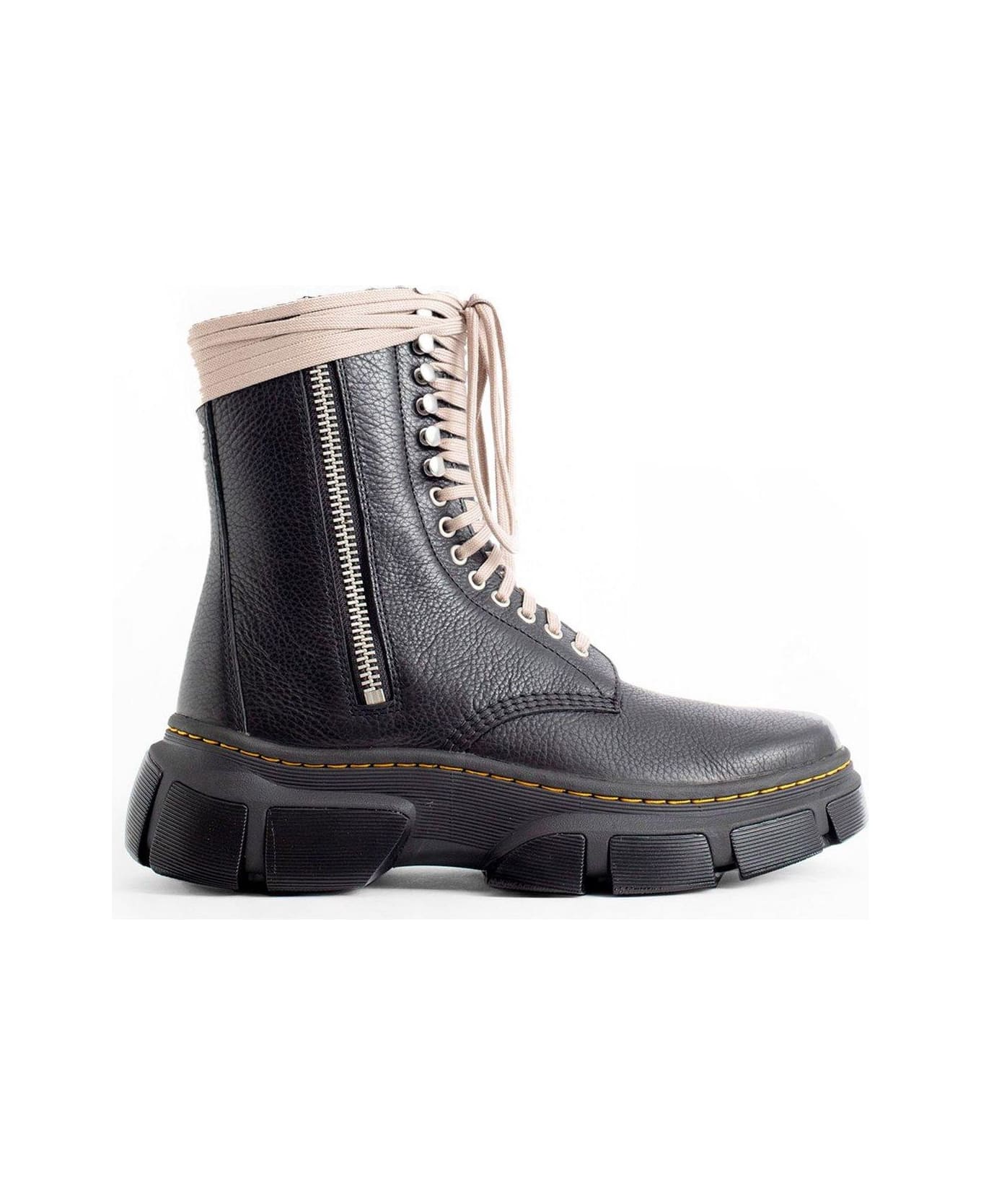 Rick Owens x Dr. Martens Chunky Sole Lace-up Boots - BLACK 09