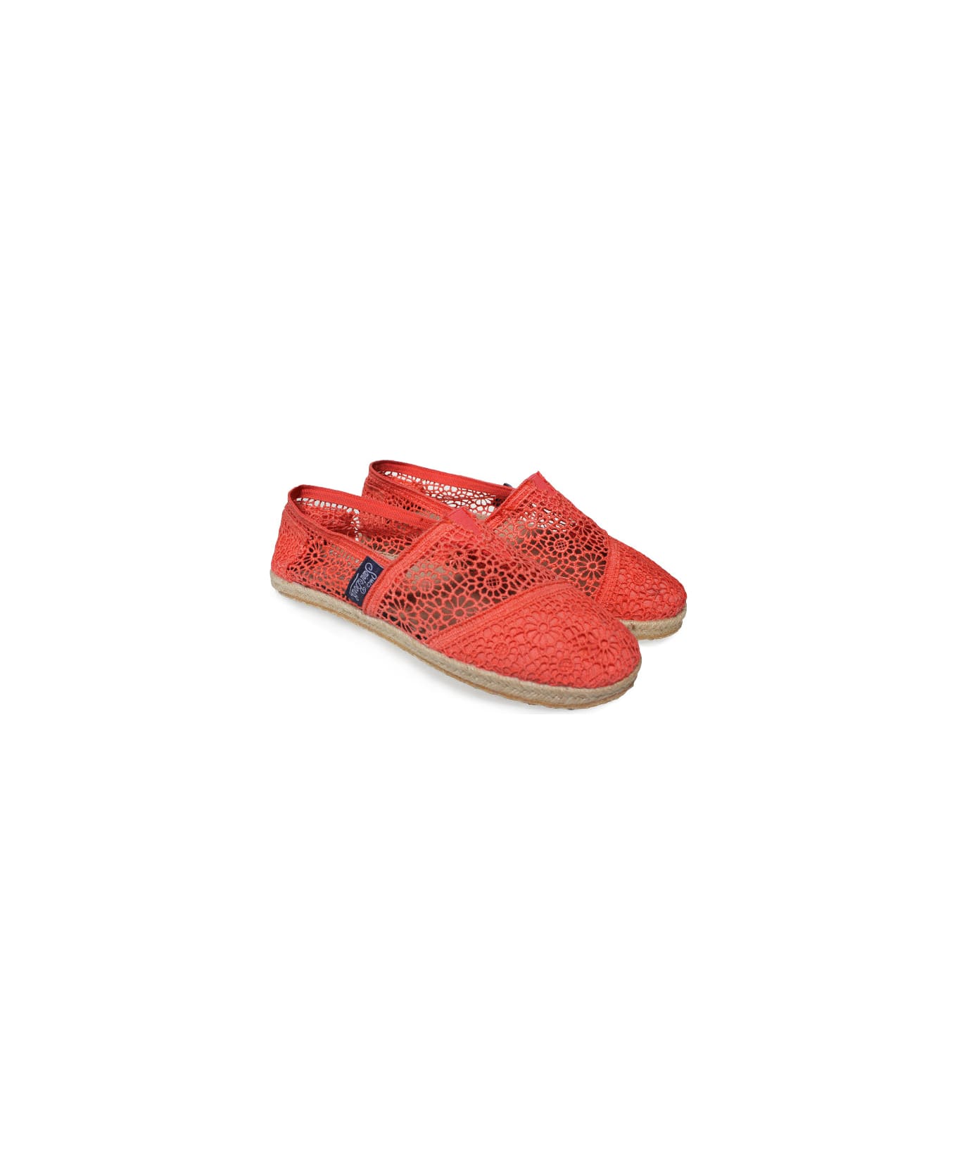 MC2 Saint Barth Peach Pink Macramè Espadrillas - PINK