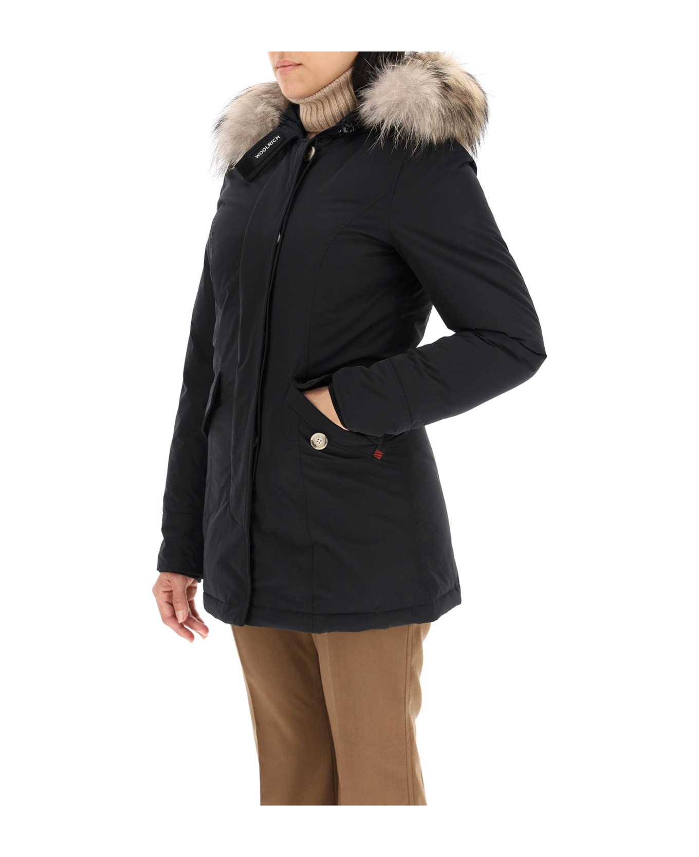 Woolrich Luxury Arctic Parka With Murmasky Fur - Black