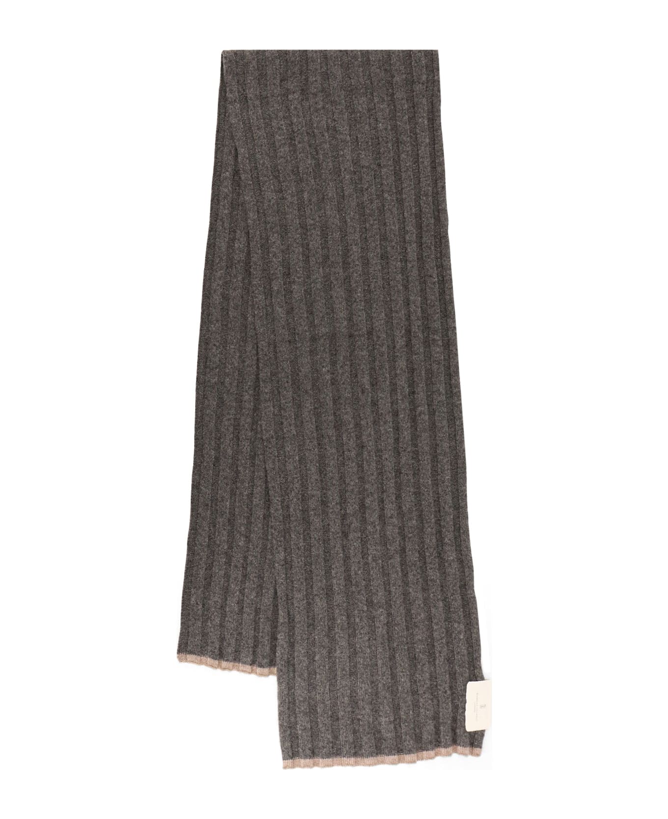 Brunello Cucinelli Cashmere Scarf - PIOMBO NOCCIOLA
