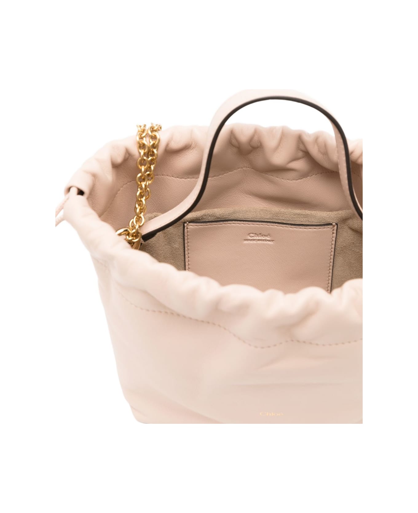 Chloé Icons Leather Bucket Bag - Pink
