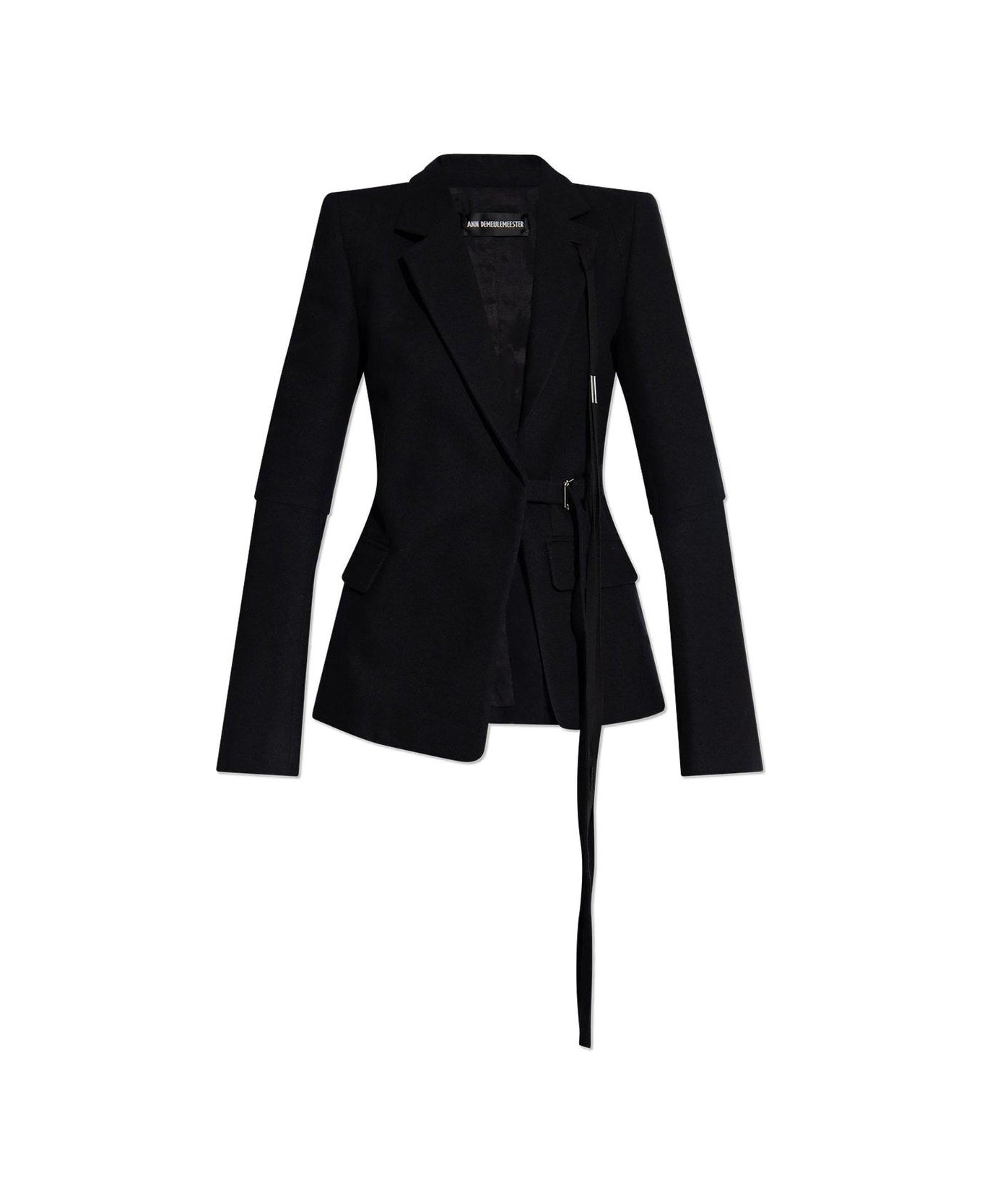 Ann Demeulemeester Venla Asymmetric Tailored Jacket - BLACK