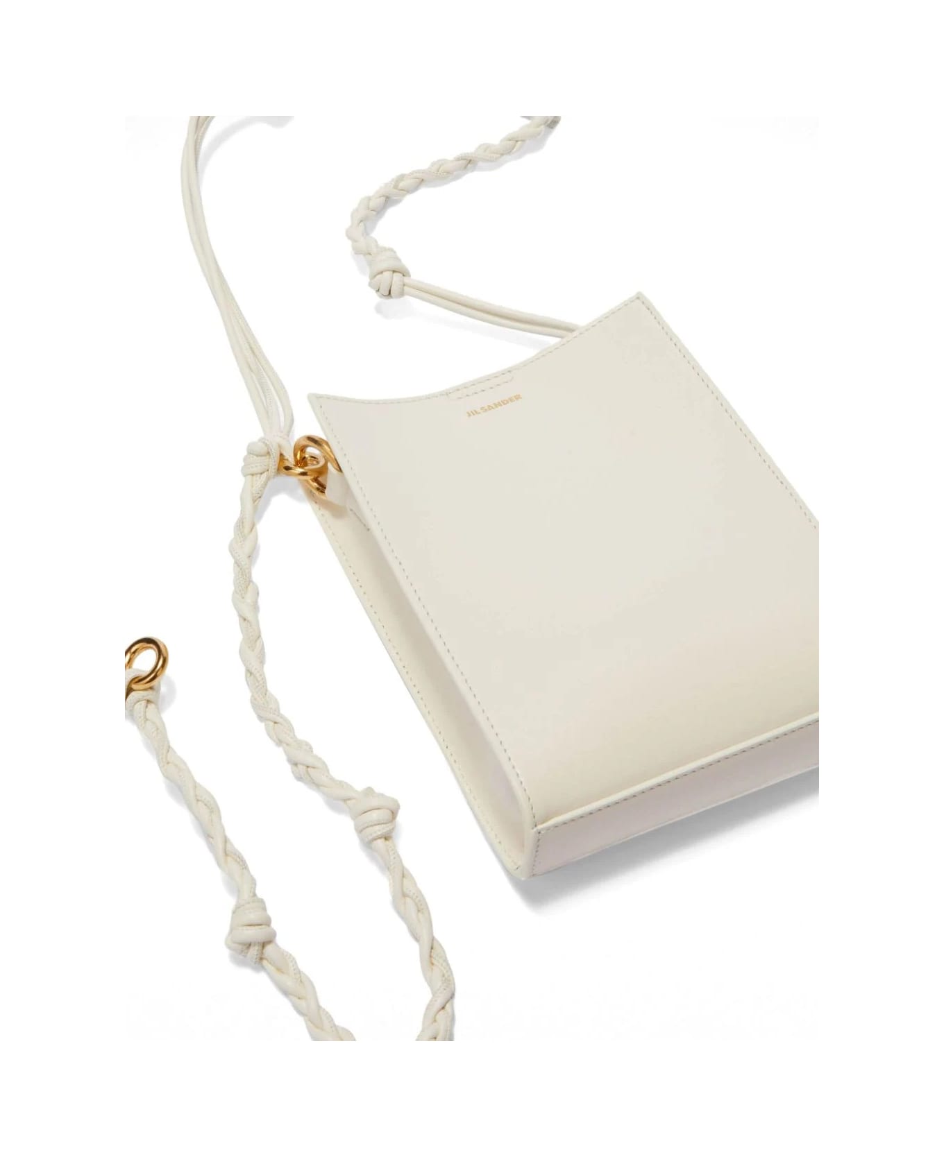 Jil Sander Ivory Tangle Small Shoulder Bag - White