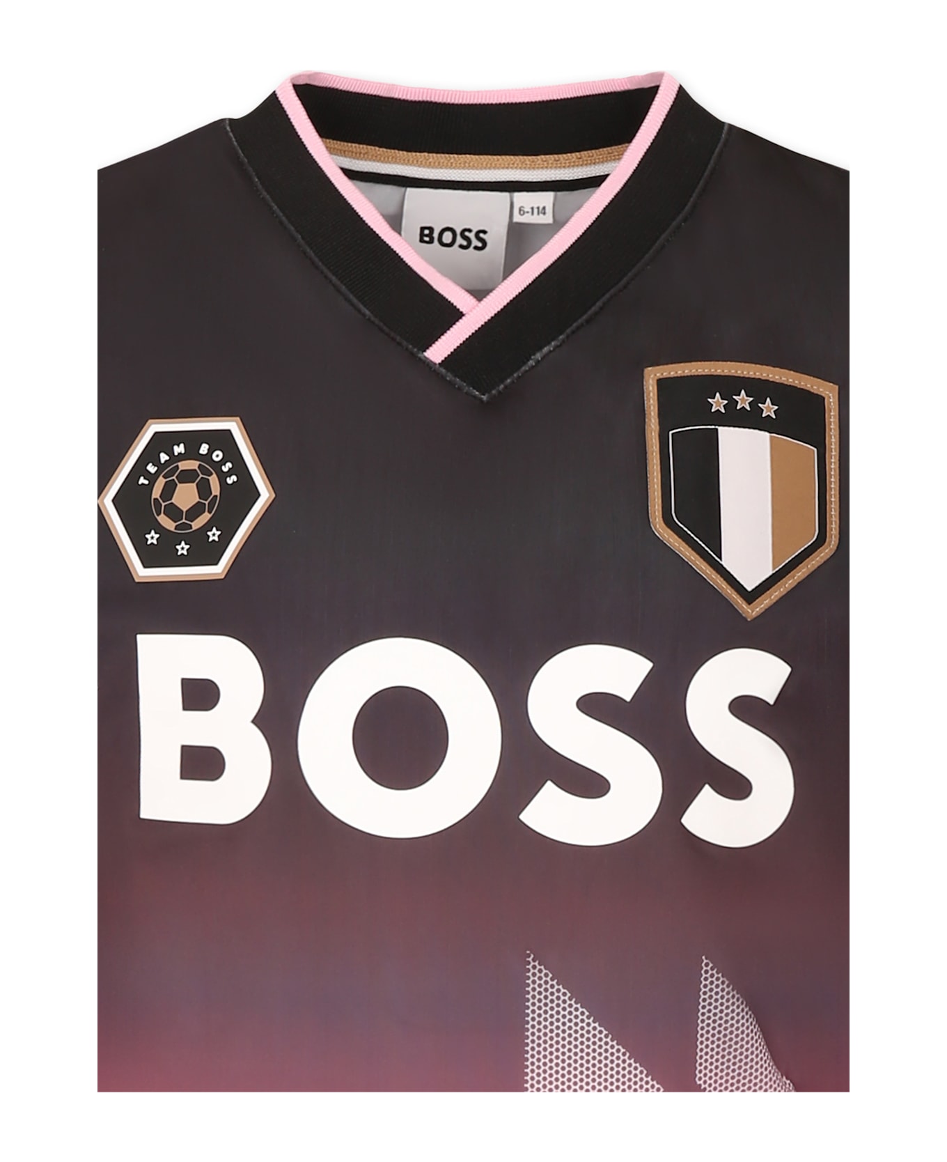 Hugo Boss Black T-shirt For Boy With Logo - Black
