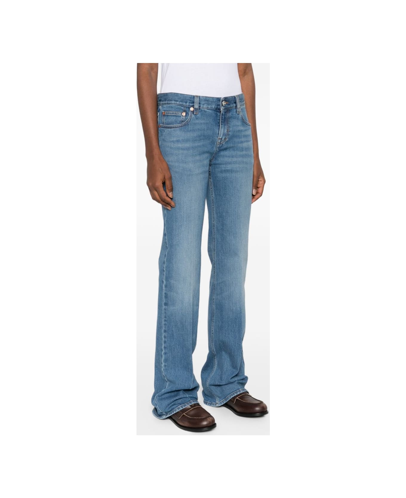 Gucci Denim Cotton Jeans - Clear Blue