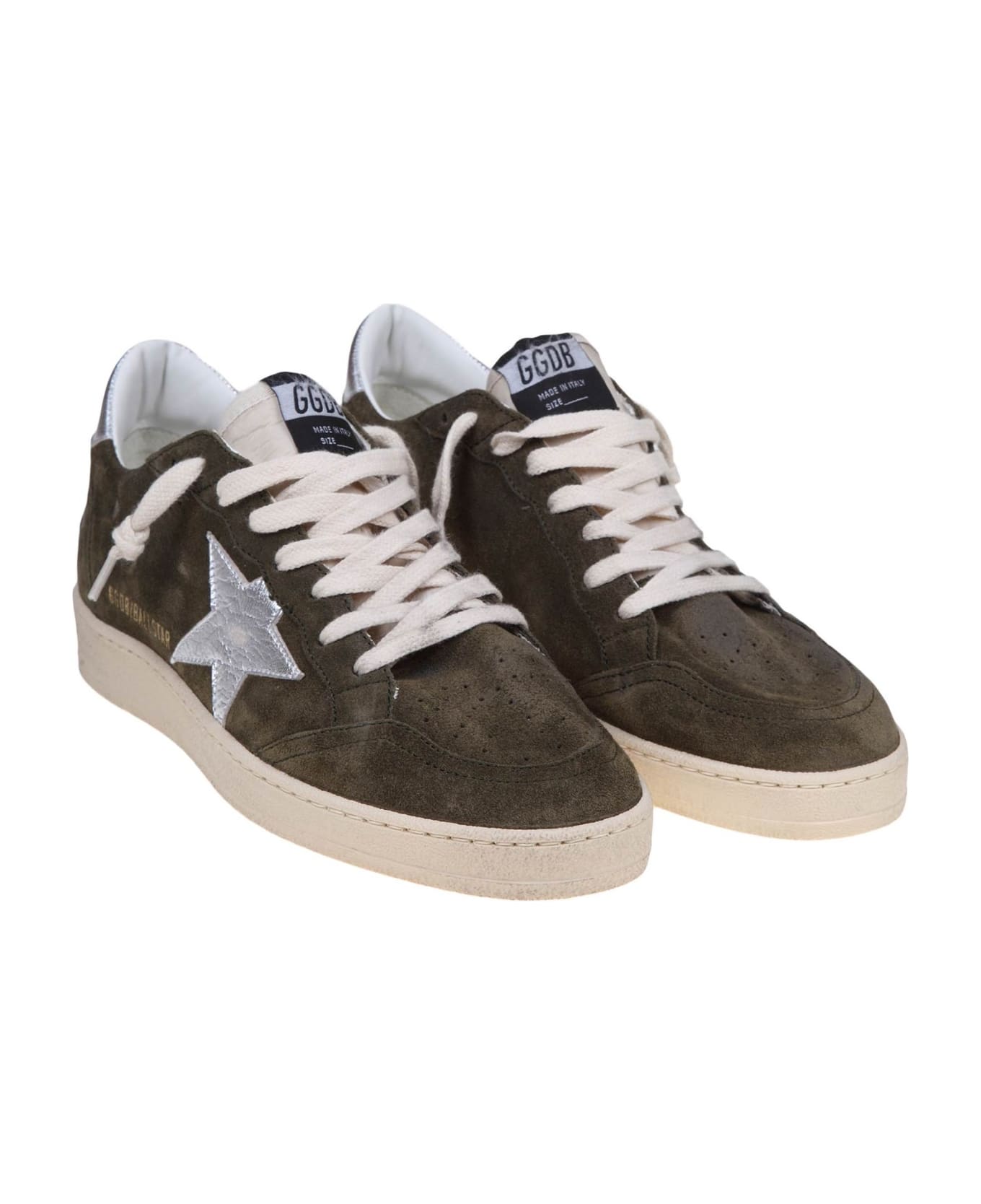Golden Goose Ball Star Sneakers - Olive