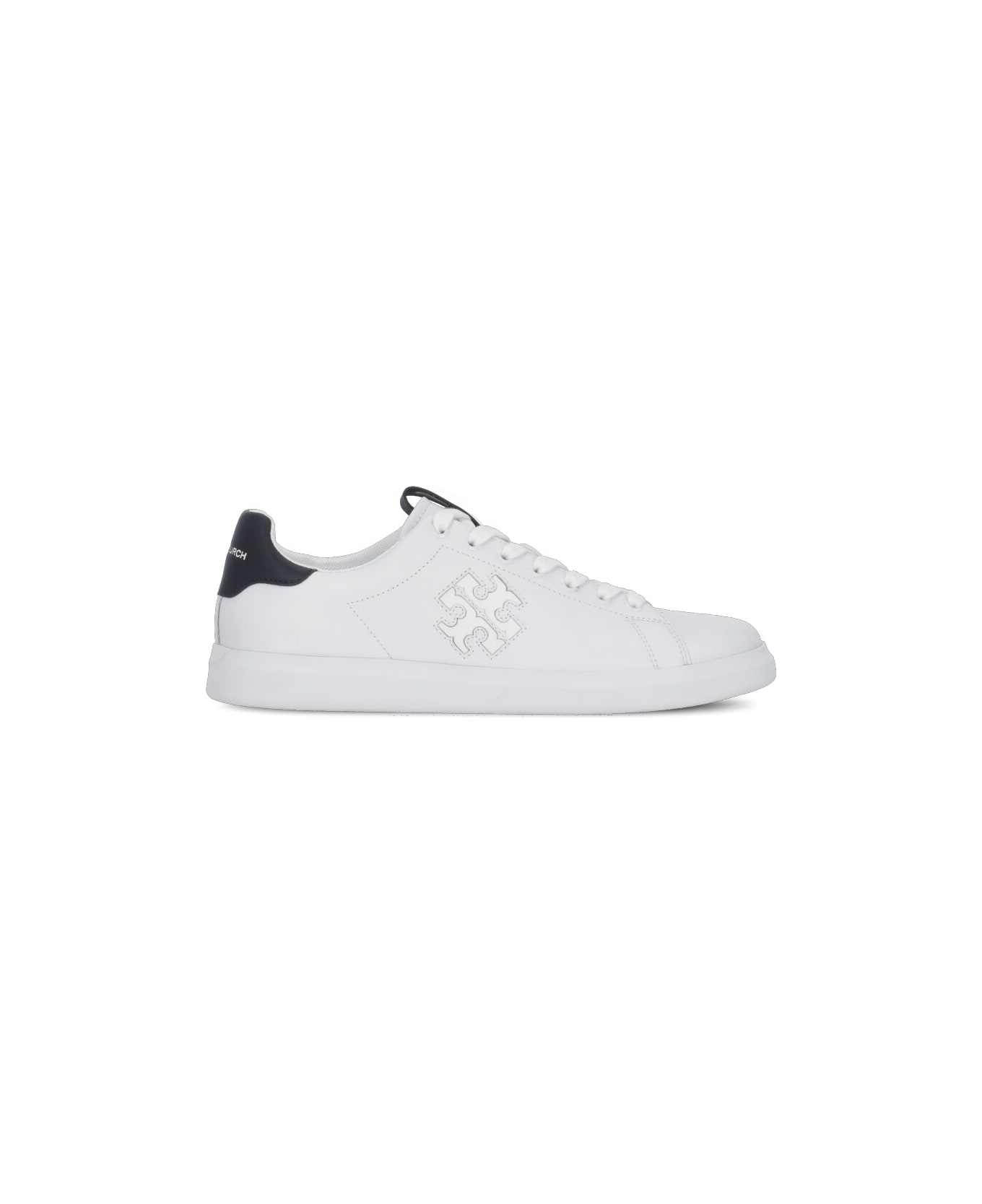 Tory Burch Howell Court Sneakers With Double T - White