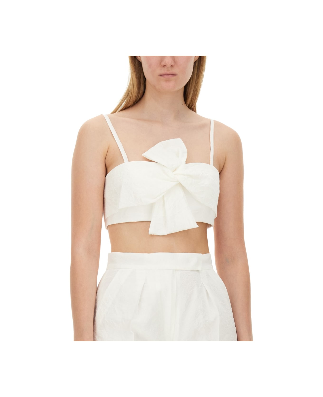 Max Mara Top Femme Bridal - WHITE