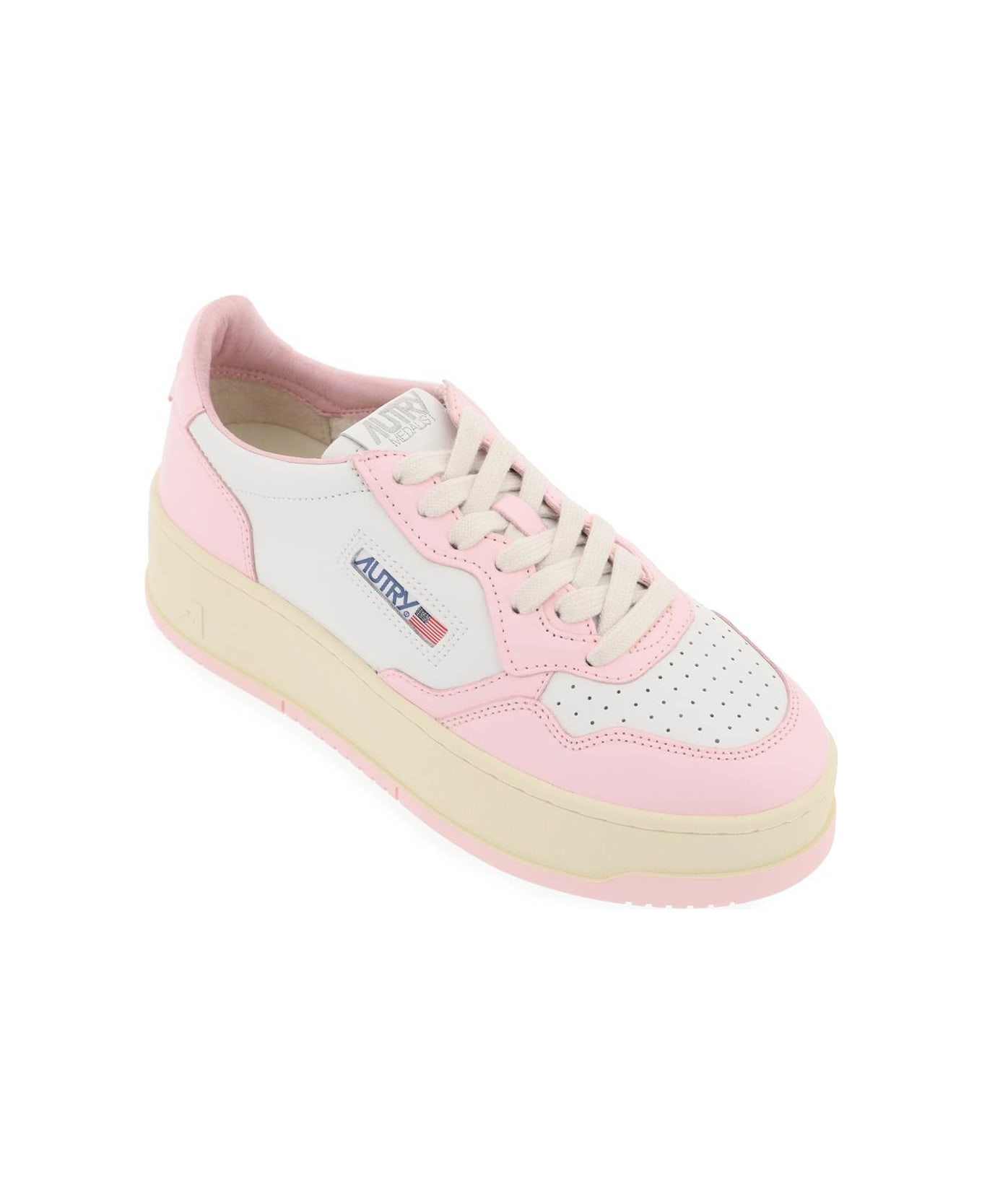 Autry Medalist Low Sneakers - BLUSH BRIDE (White)