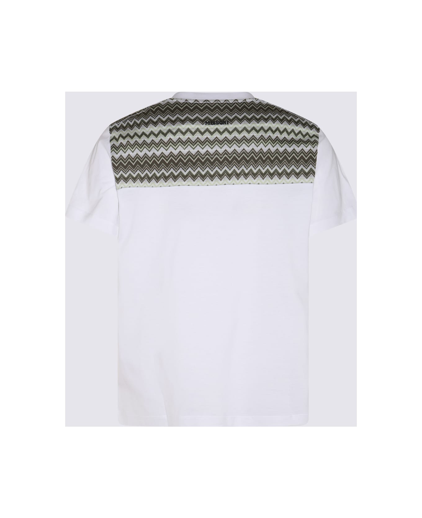 Missoni White Multicolour Cotton T-shirt シャツ