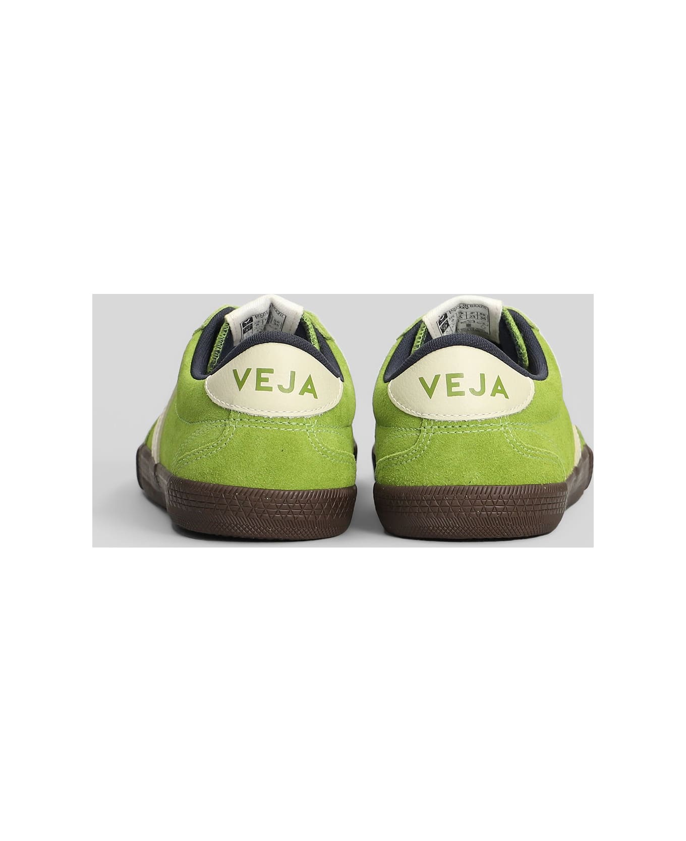 Veja Volley Sneakers In Green Suede - green