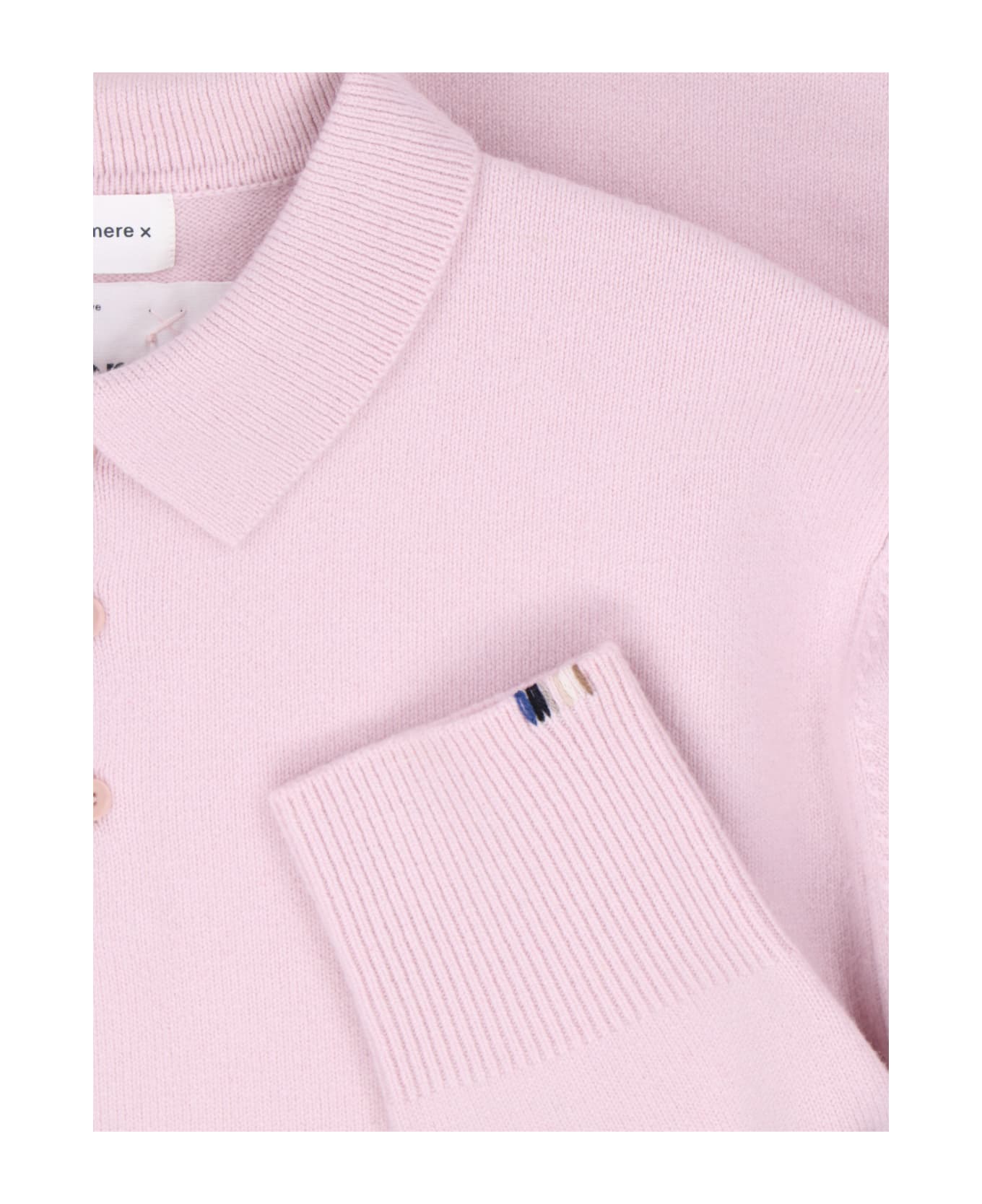 Extreme Cashmere 'marybone' Polo Sweater - Pink