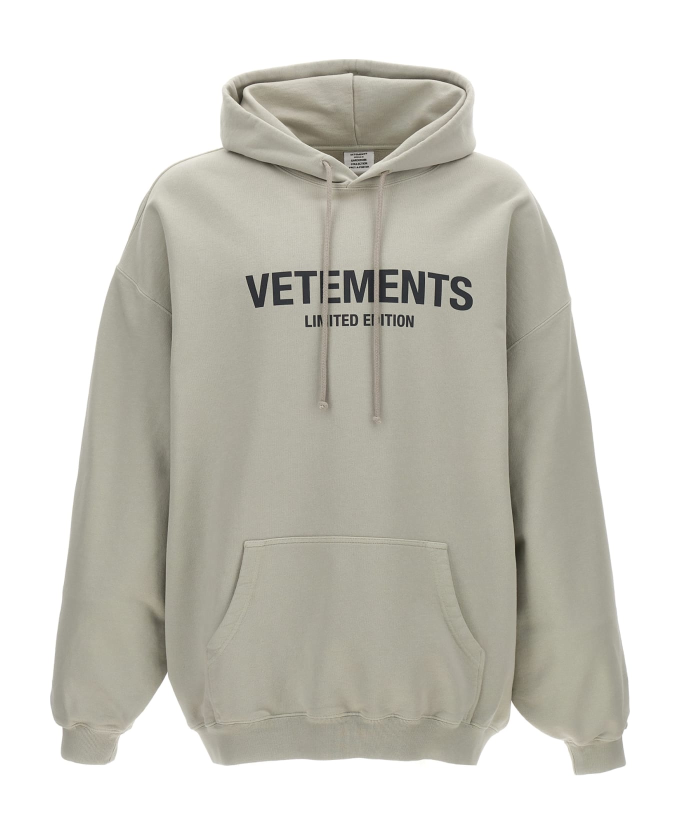 VETEMENTS 'limited Edition Logo' Hoodie - Gray フリース