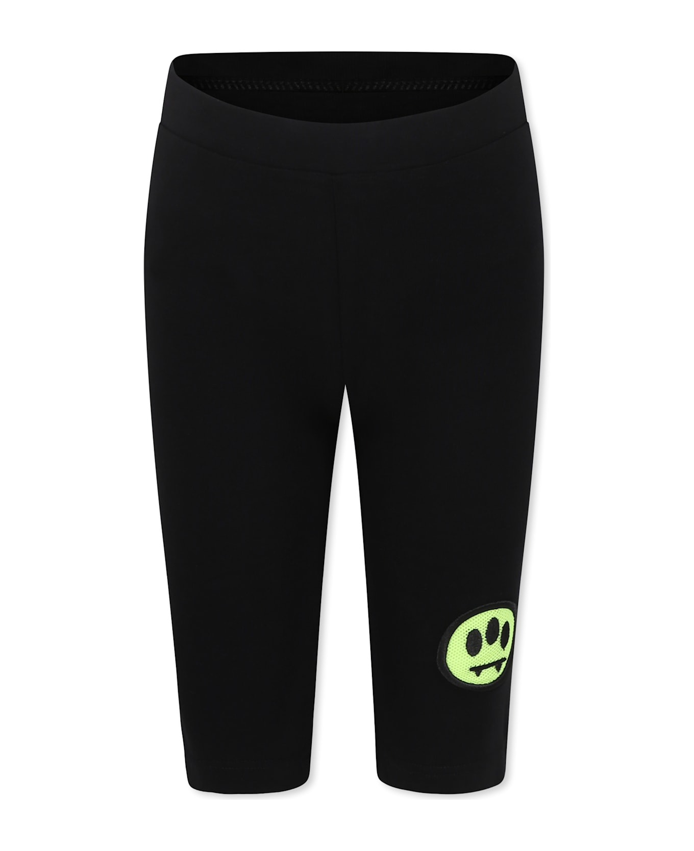 Barrow Black Shorts For Girl With Smiley - Black