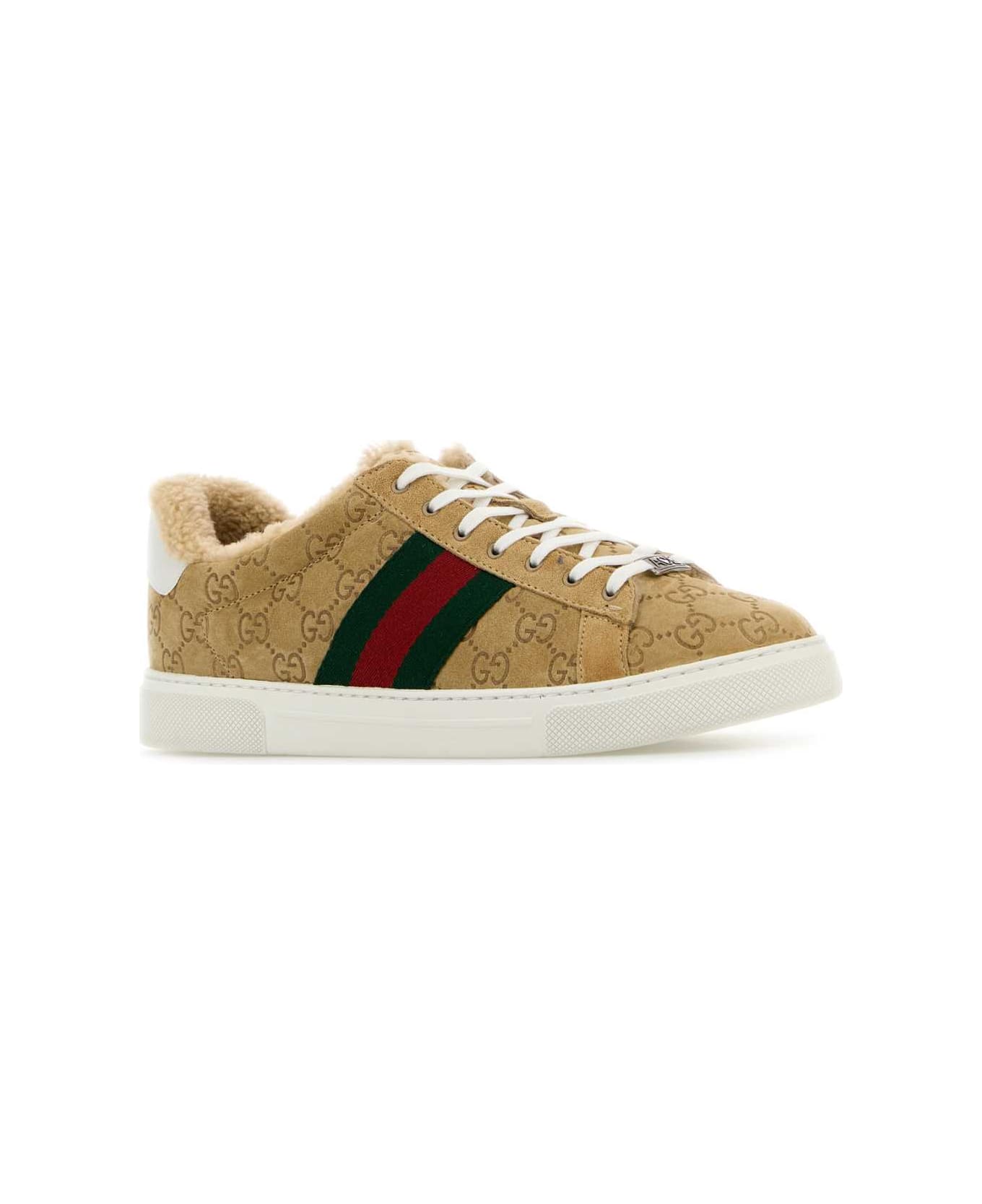 Gucci Camel Suede Ace Sneakers - BUTBUTVRVGWBUT