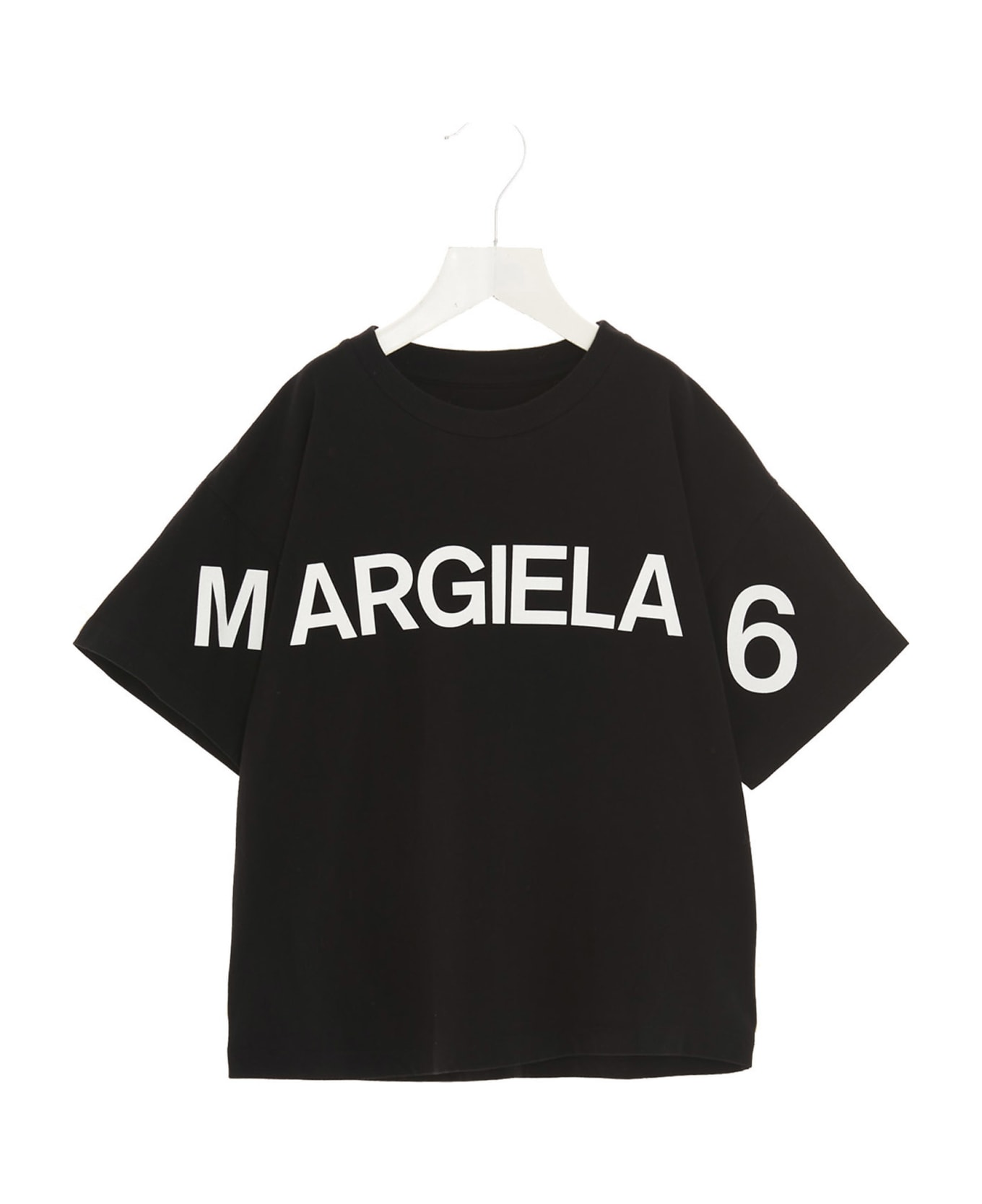 MM6 Maison Margiela Logo T-shirt - Black  