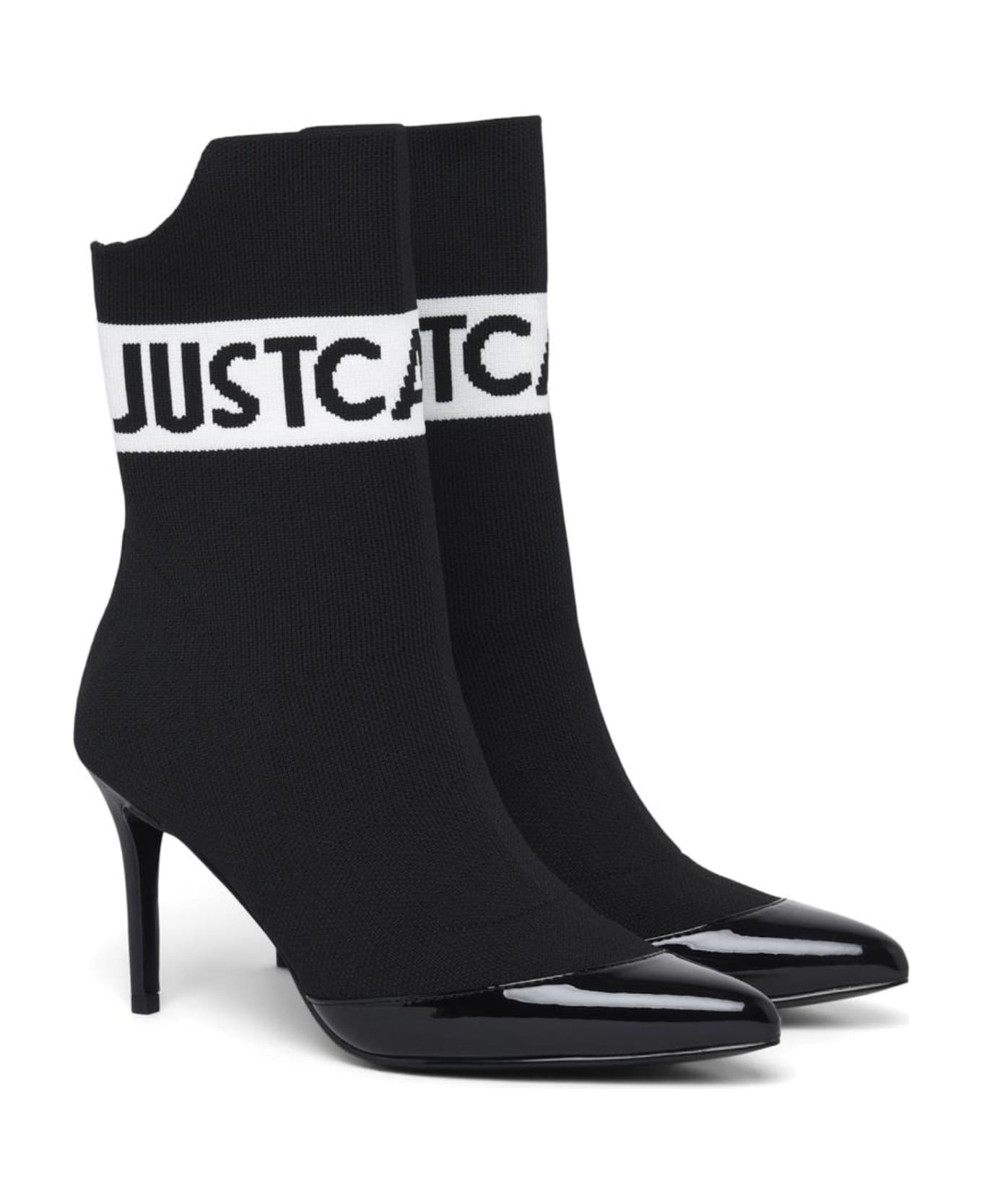 ショートブーツ・ブーティ JUST CAVALLI Woman Flat ankle boots Black 77RA3S65ZS983 899 8a8127079334efb5ade29b2e94bfd5
