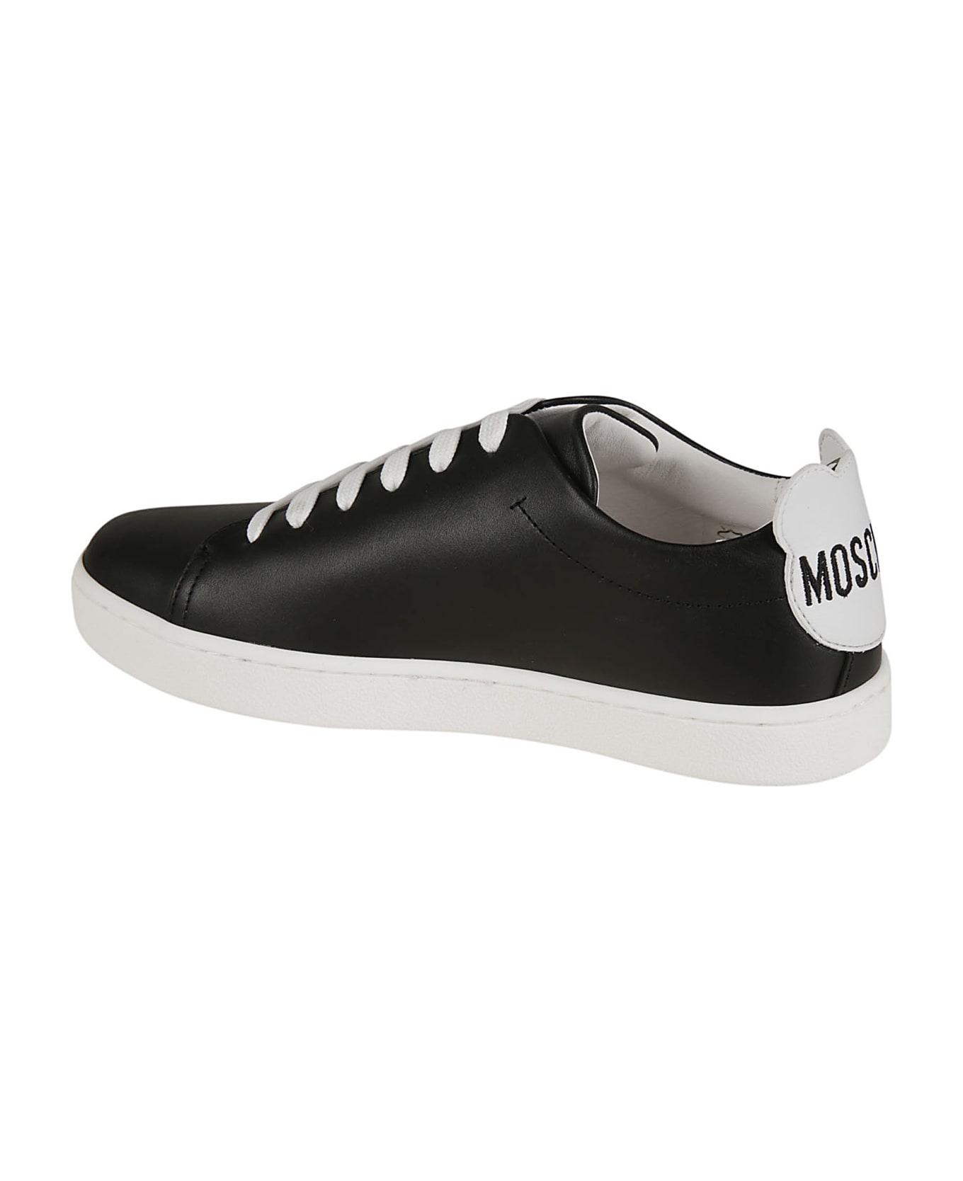 Moschino Embossed Logo Sole Sneakers - Black