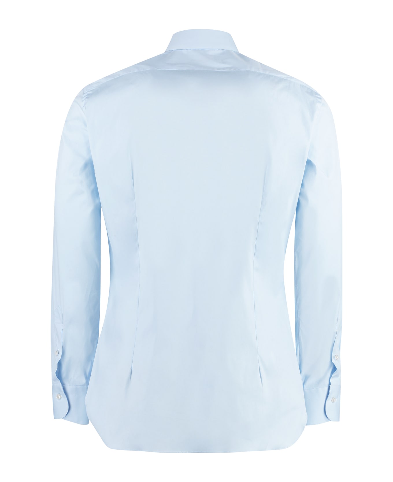 Barba Napoli Cotton Shirt - Light Blue