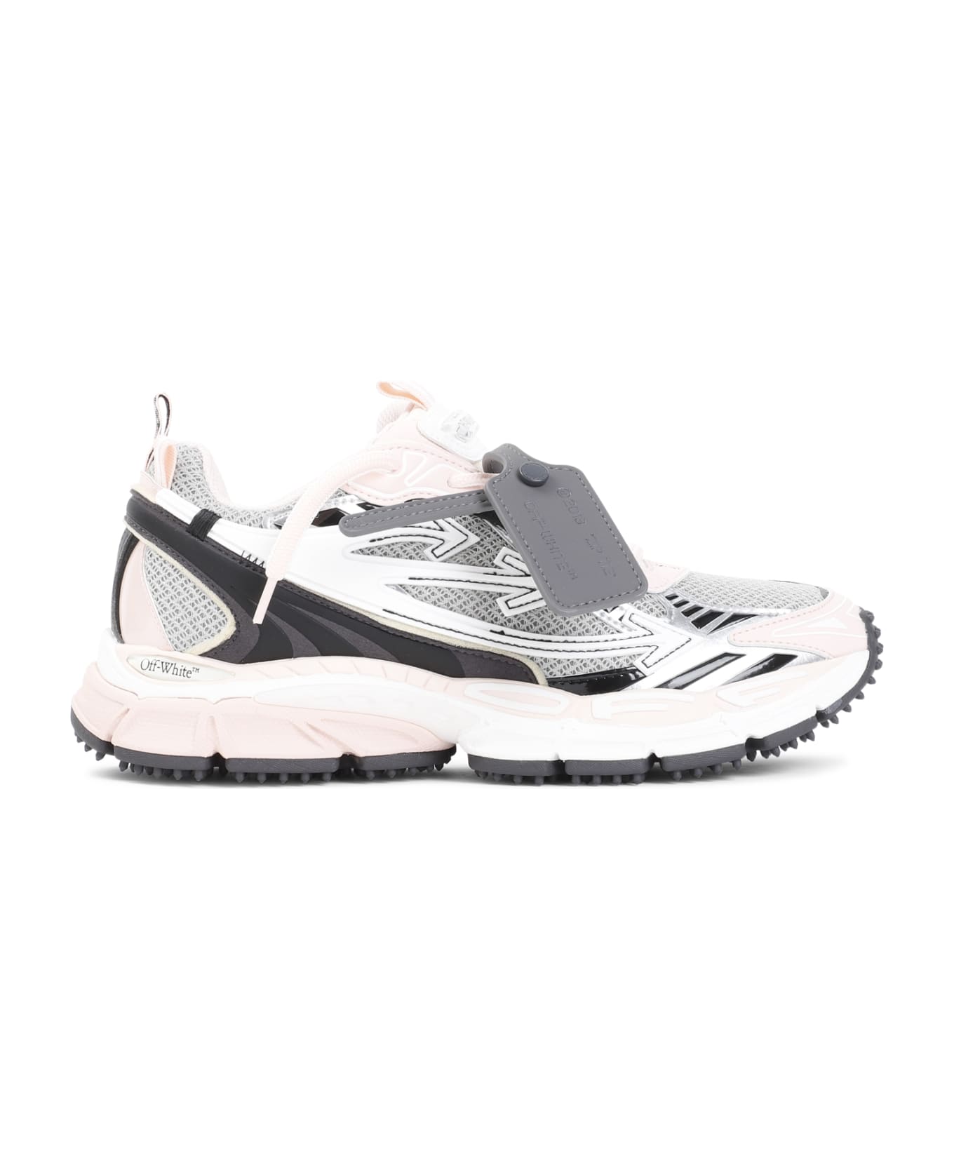 Off-White 'be Right' Grey Polyester Blend Sneakers - Grey Nude