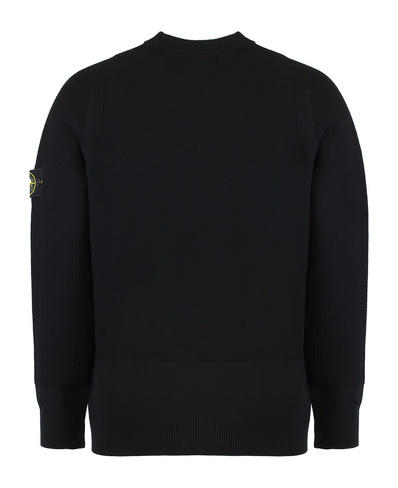Stone Island Wool-blend Crew-neck Sweater - black