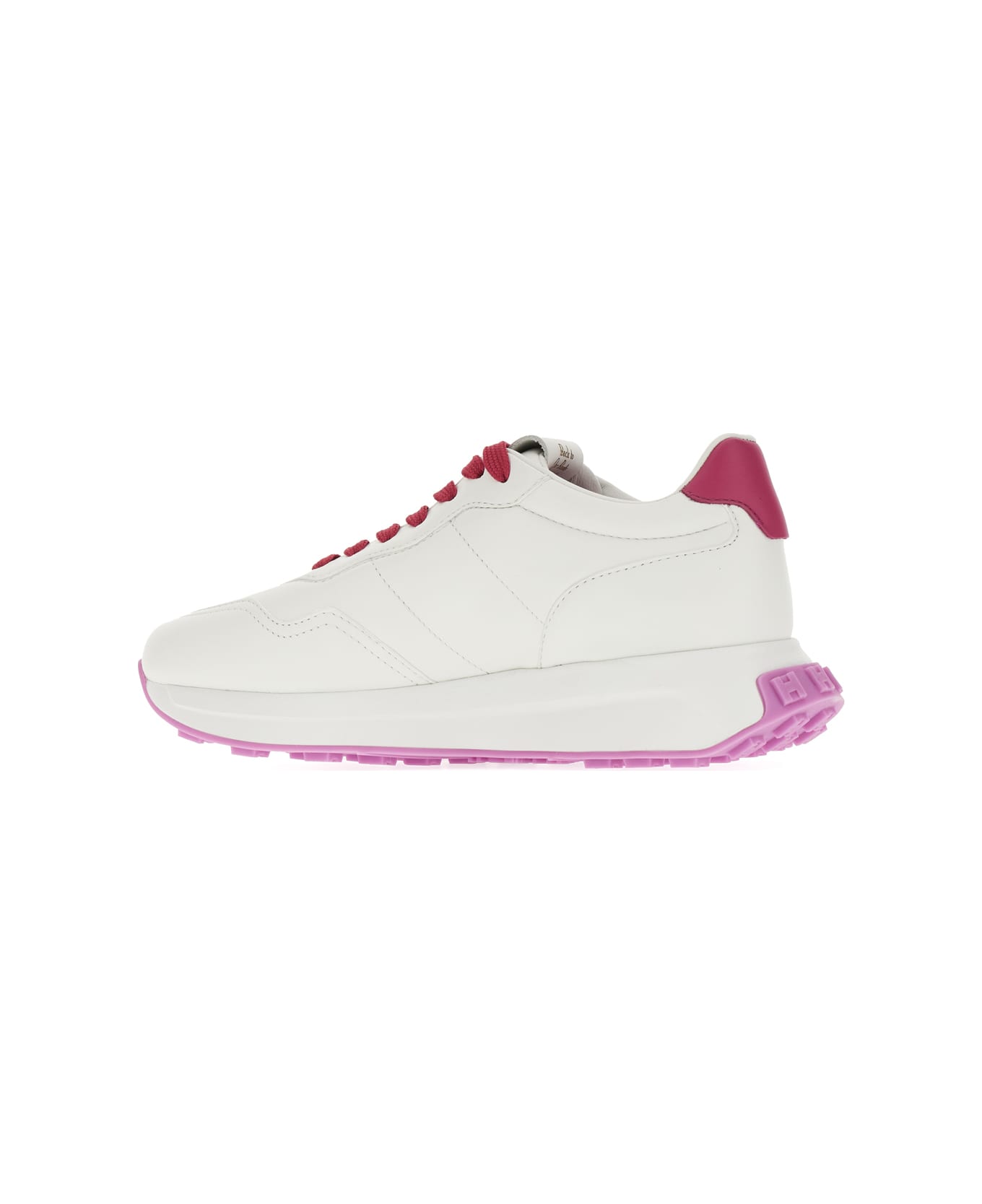 Hogan White Leather H641 Sneakers - Bianco
