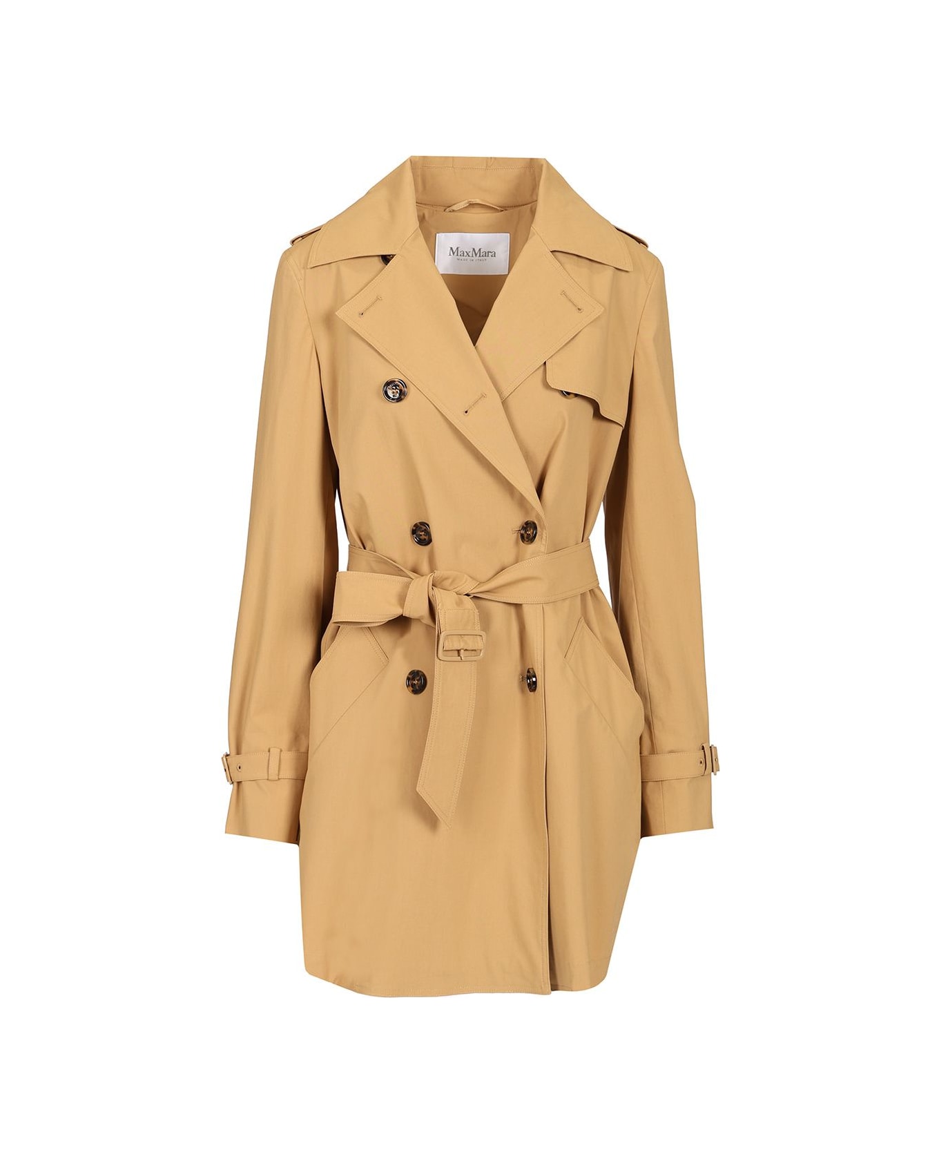 Max Mara Short Trench Coat - Brown