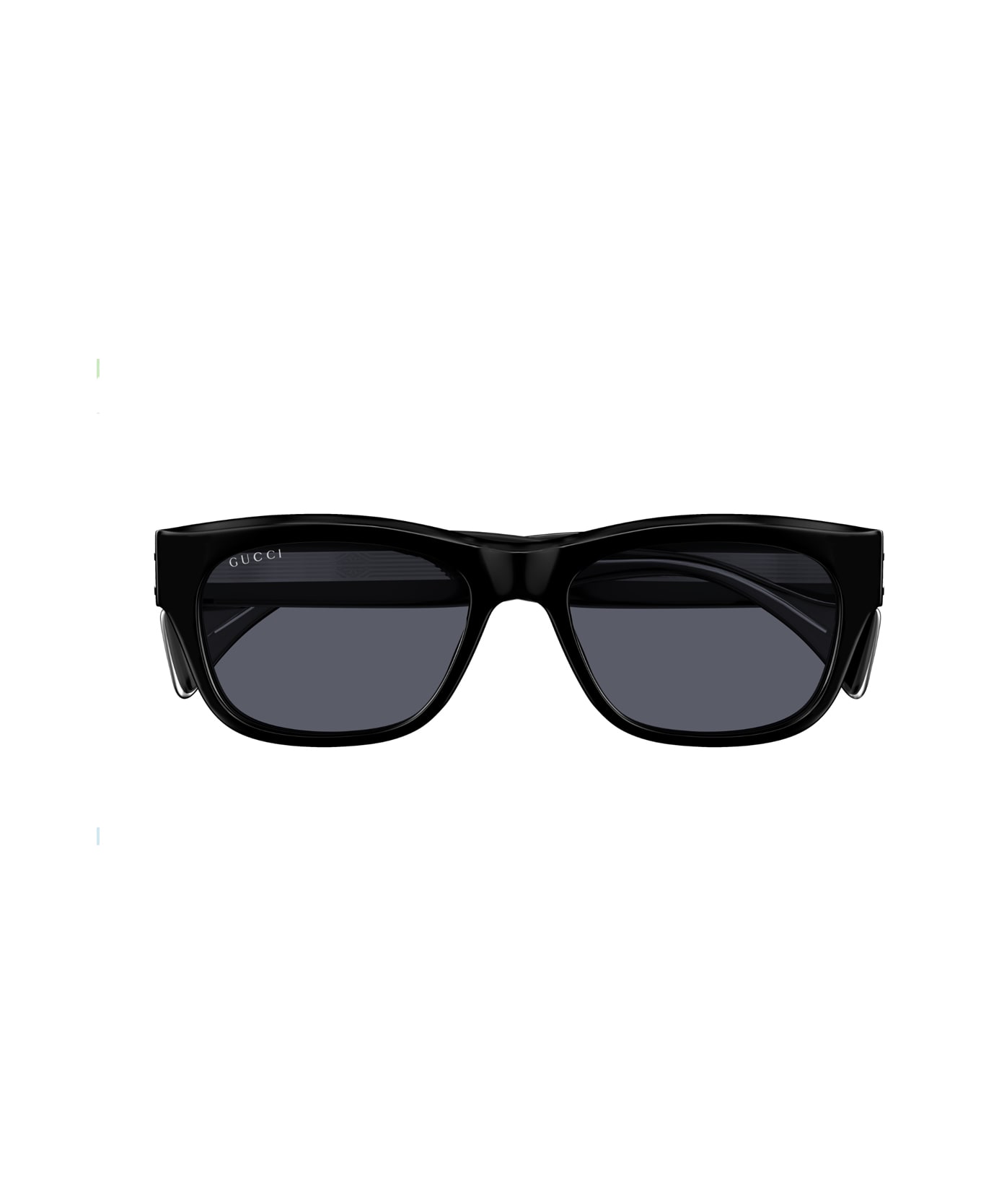 Gucci Eyewear Gucci Gg1706s Linea Rivets 001 Black Grey Sunglasses - Nero