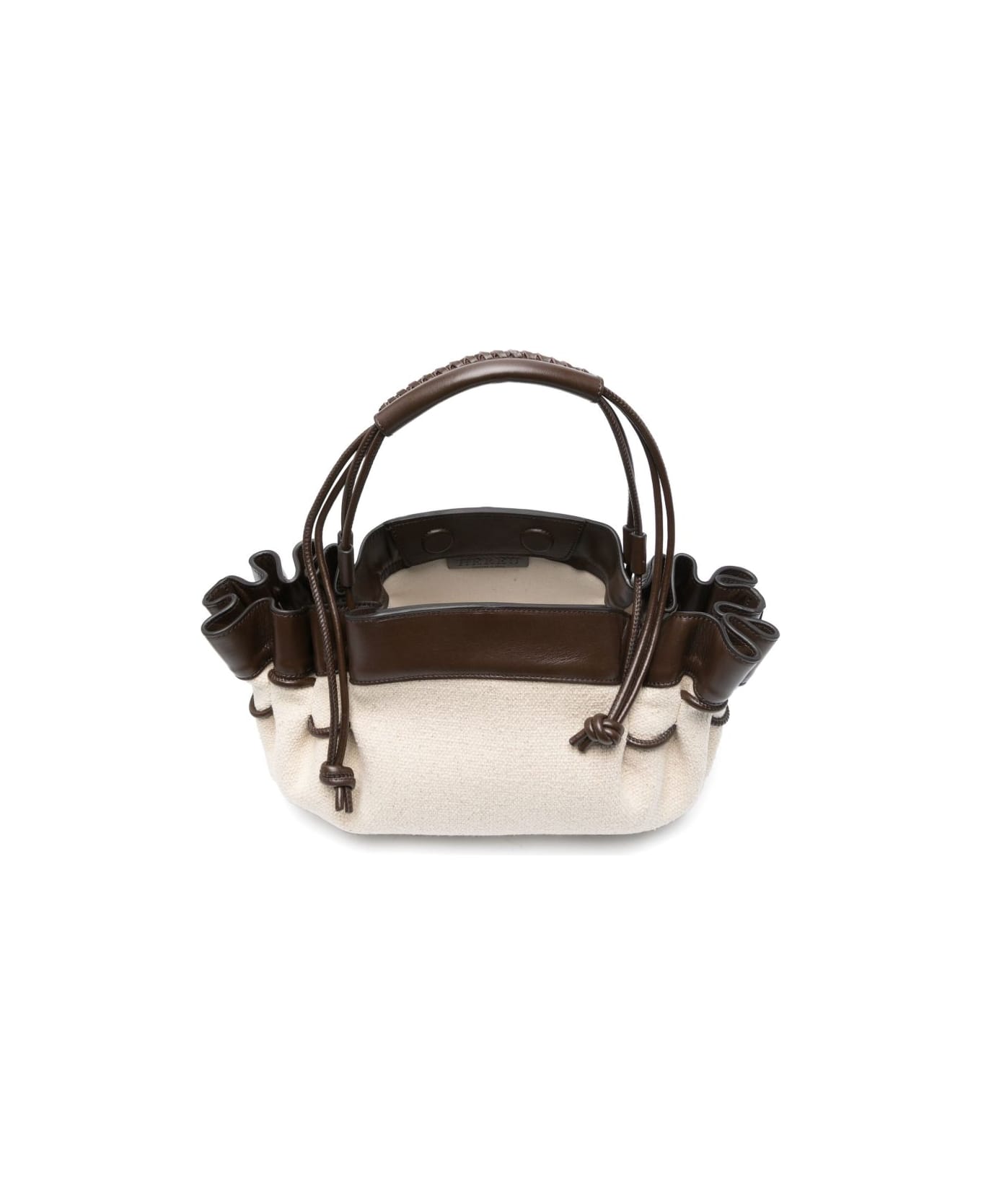 Hereu Arta Canvas Shoulder Bag - Brown
