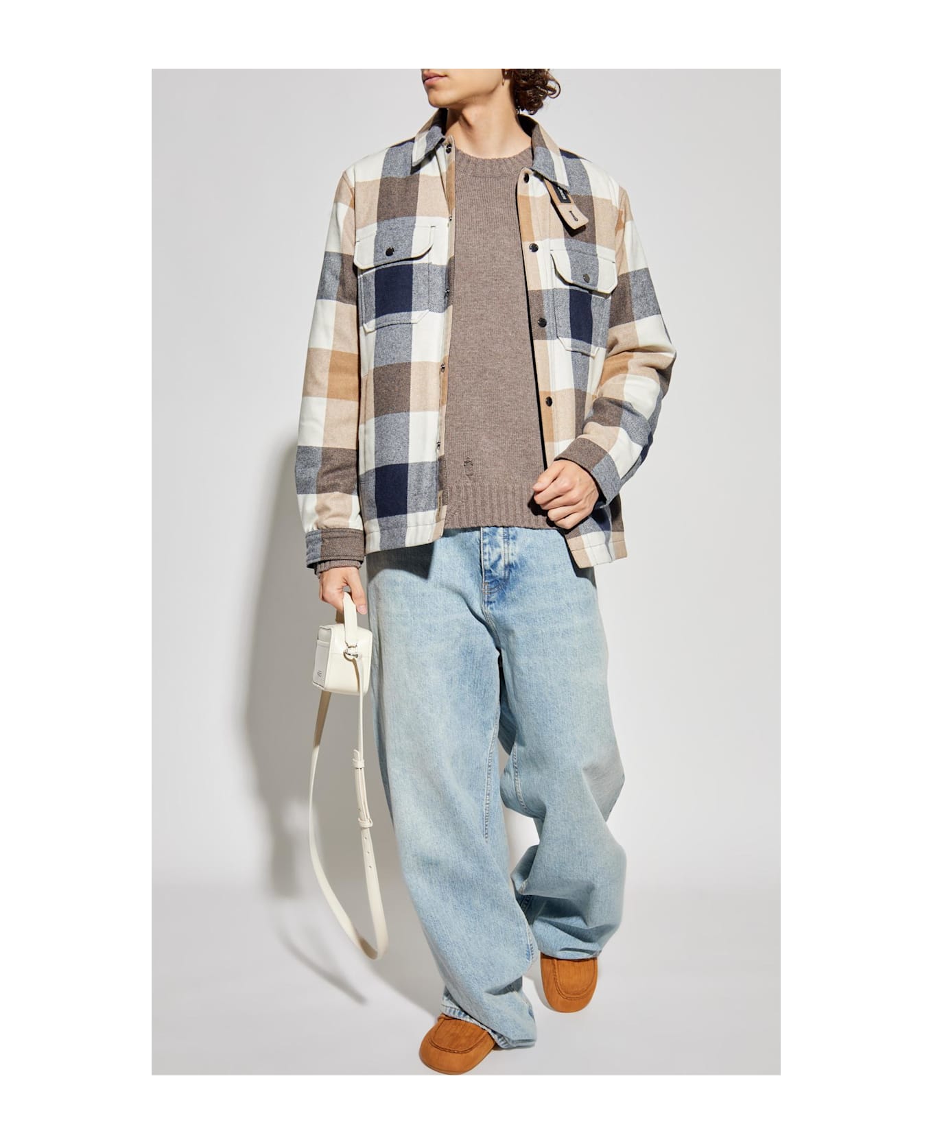 Woolrich Plaid Pattern Shirt - Beige