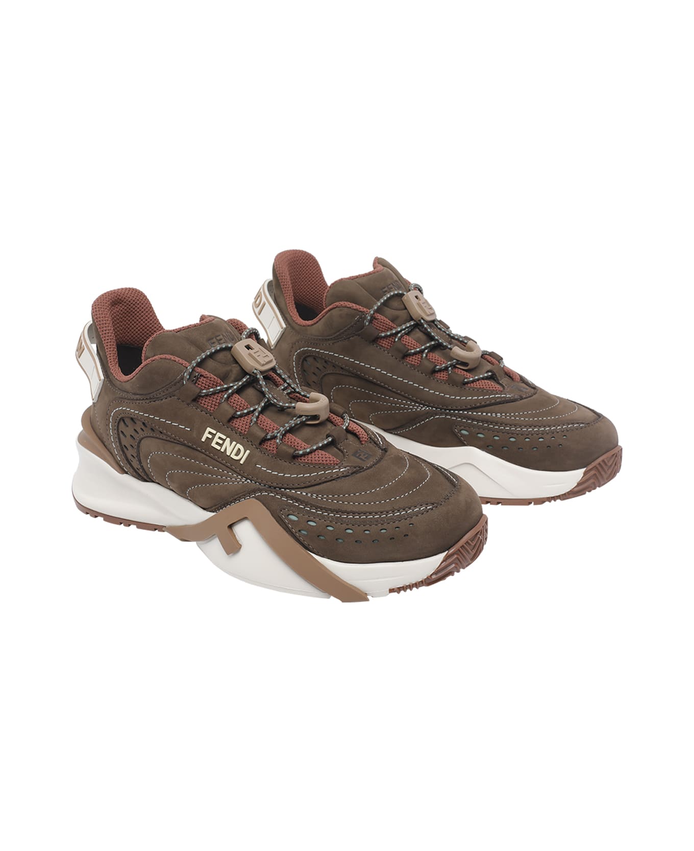 Fendi Flow Sneakers - Brown