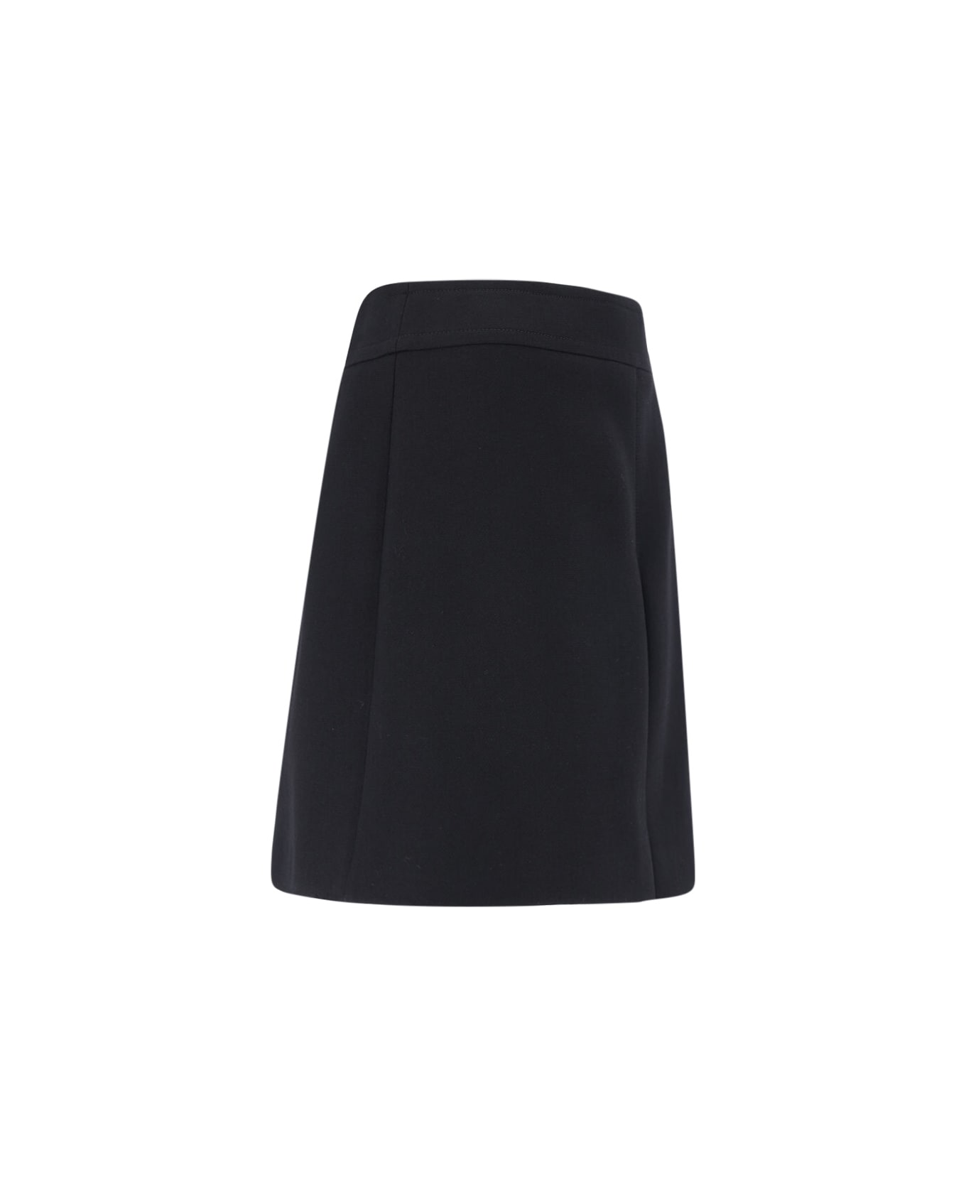 Celine Flared Mini Skirt - Black  