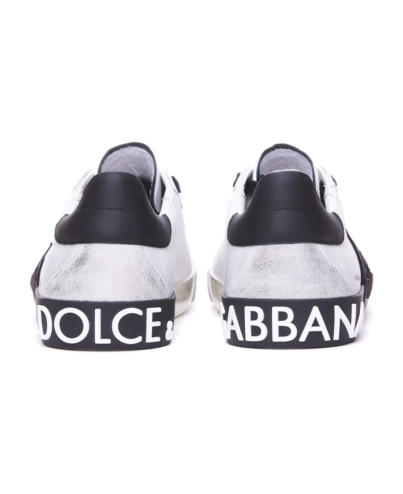 Dolce & Gabbana Portofino Sneakers - WHITE, black