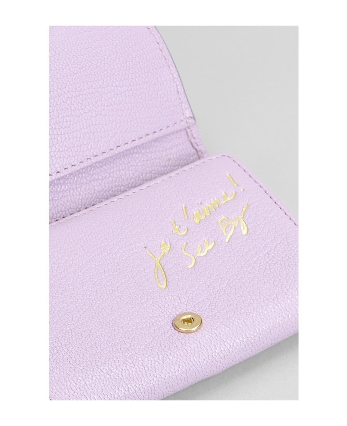 See by Chloé Hana Wallet In Lilla Leather - Lilla