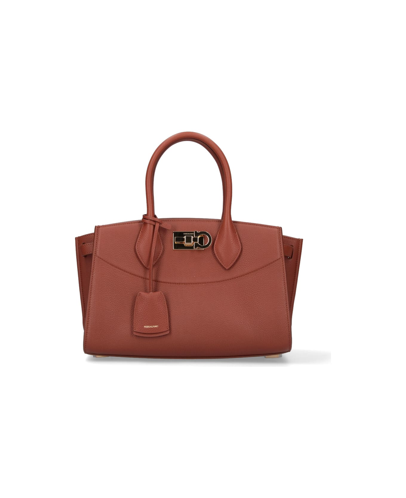 Ferragamo Medium Handbag "studio Soft" - Brown