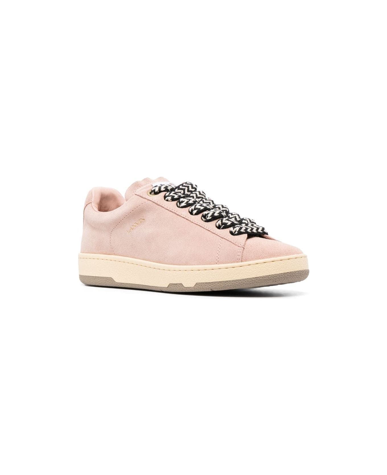 Lanvin Lite Curb Low Top Sneakers - Pale Pink