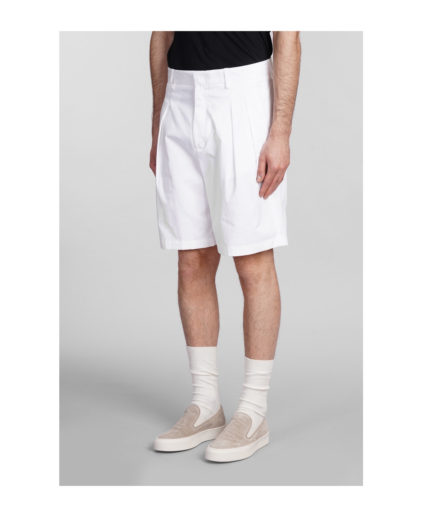 Low Brand Miami Shorts In White Cotton - white ショートパンツ