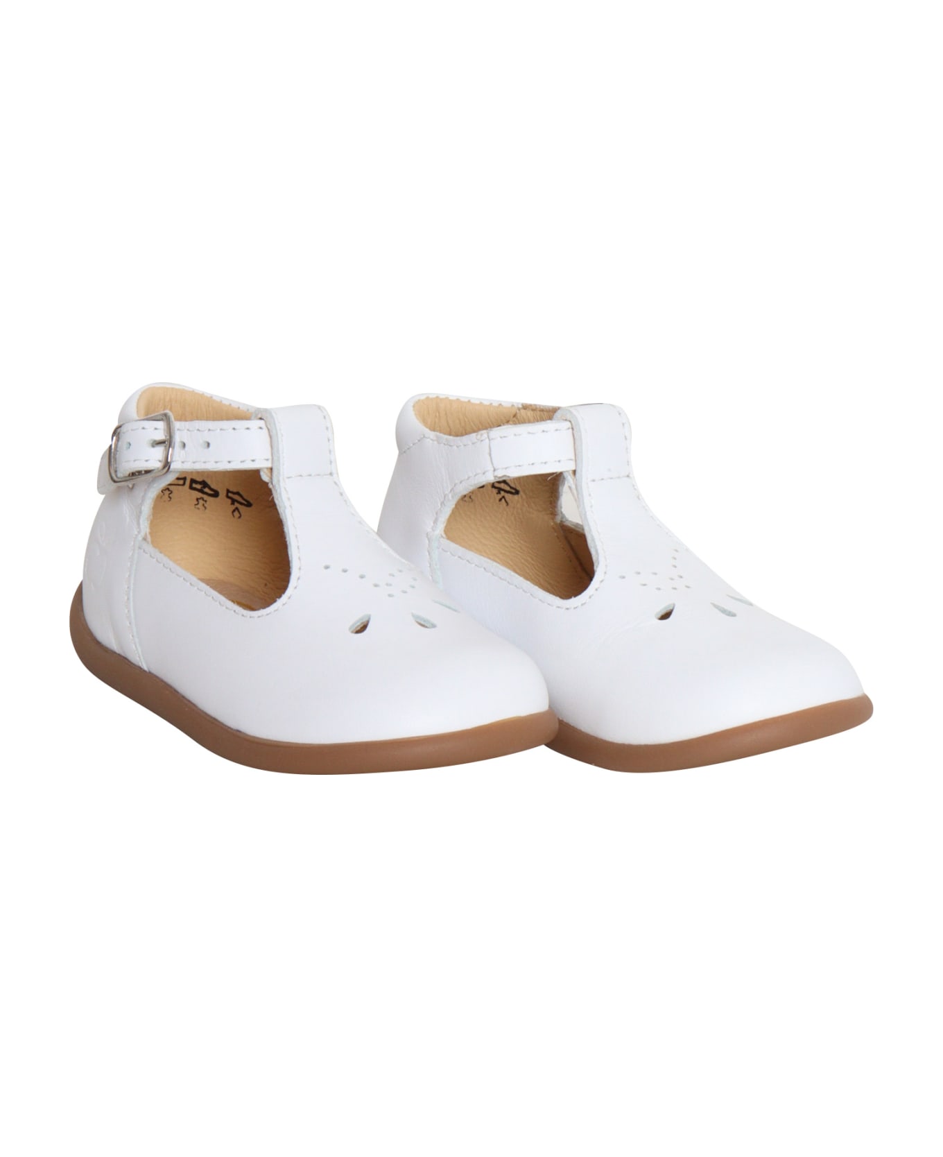 Pom d'Api First Step Shoes - WHITE