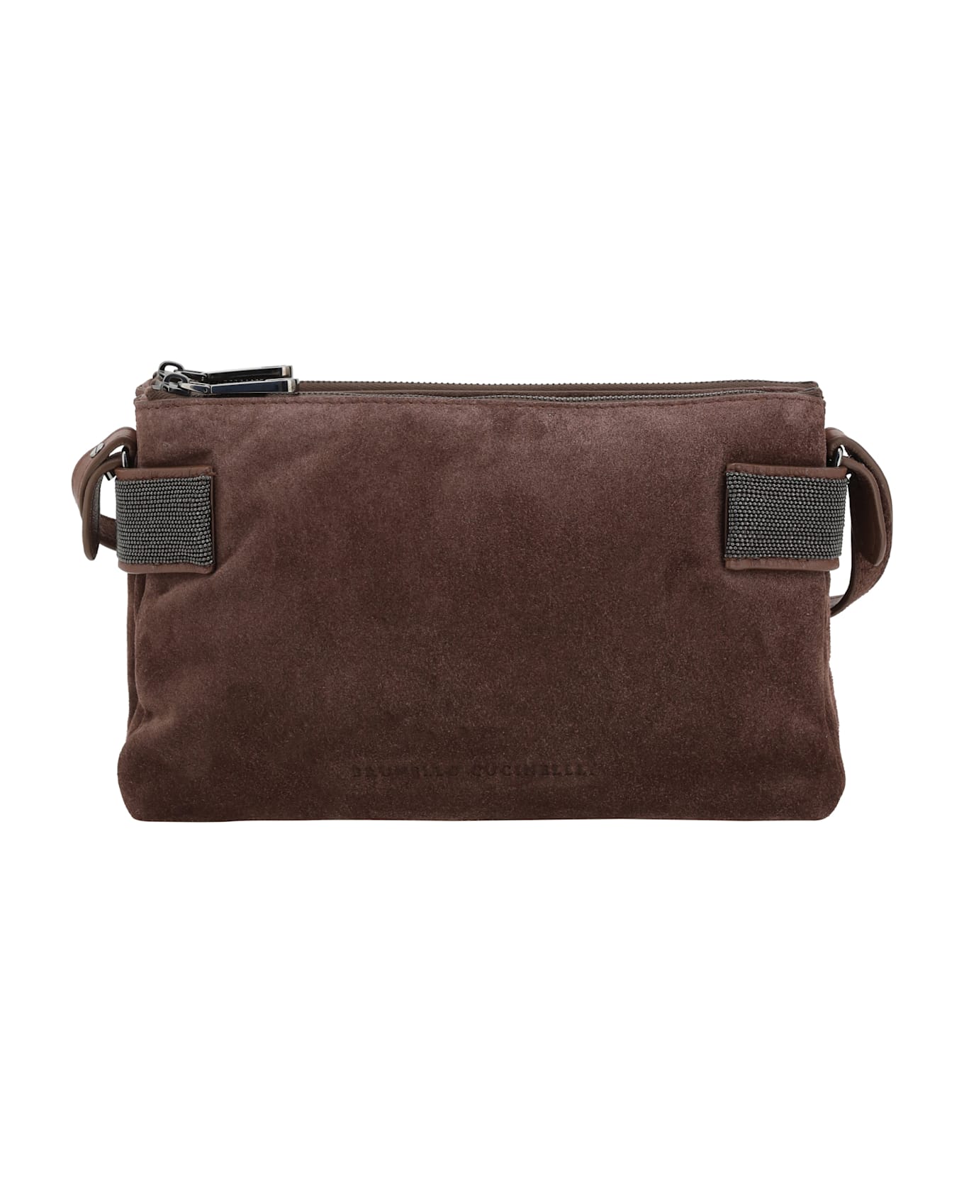 Brunello Cucinelli Suede Leather Shoulder Bag