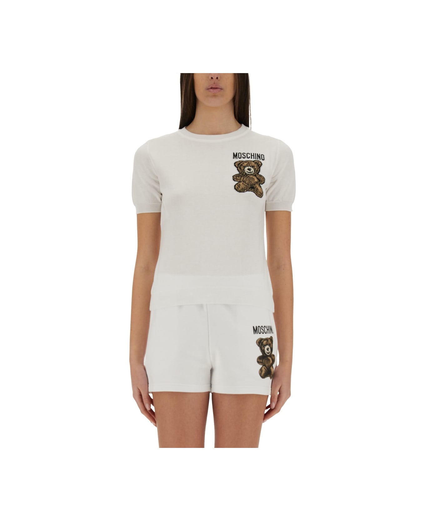 Moschino Teddy Bear Sweater - WHITE