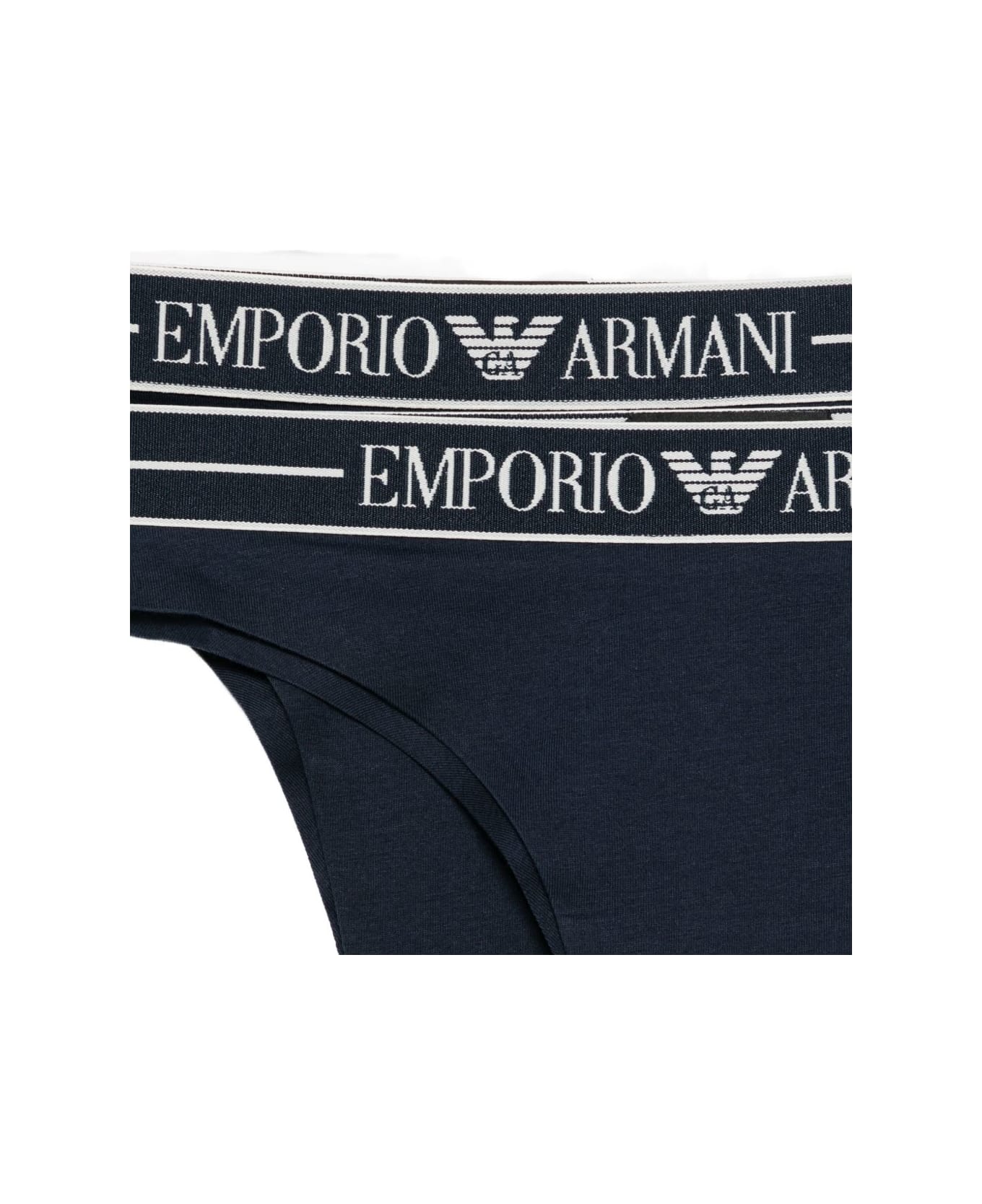 Emporio Armani Brazilian Briefs - 2pack - Blue