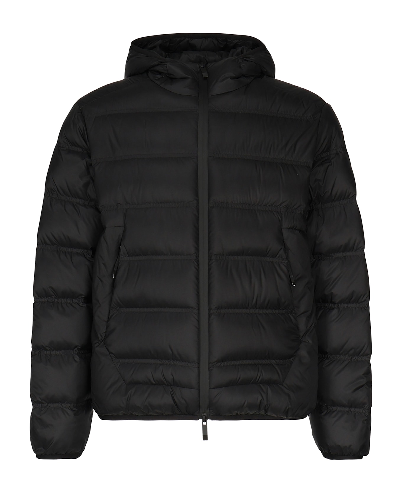 Moncler Gardy Short Down Jacket With Hood - Black